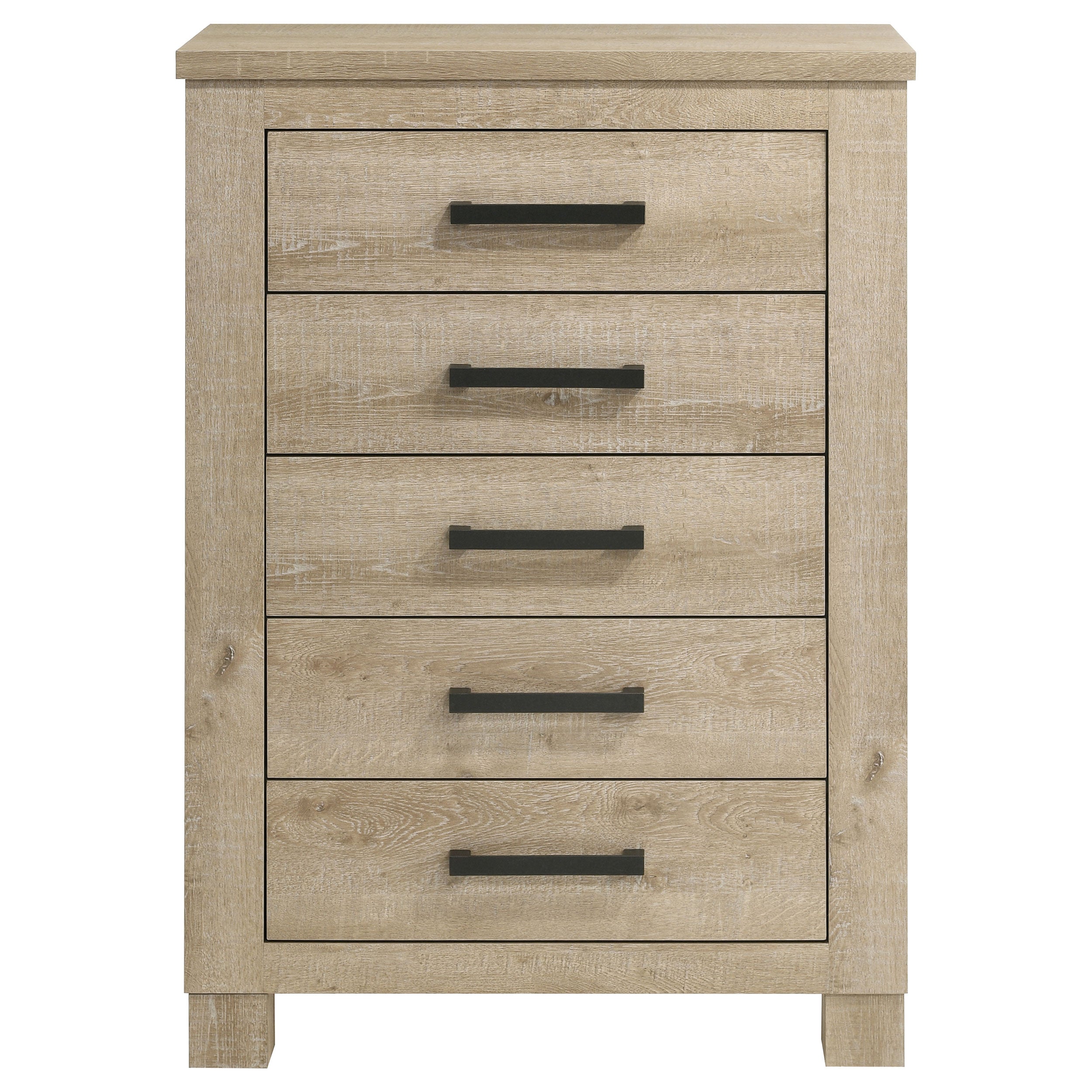 Oakglen 5-drawer Bedroom Chest of Drawers Weathered Oak-