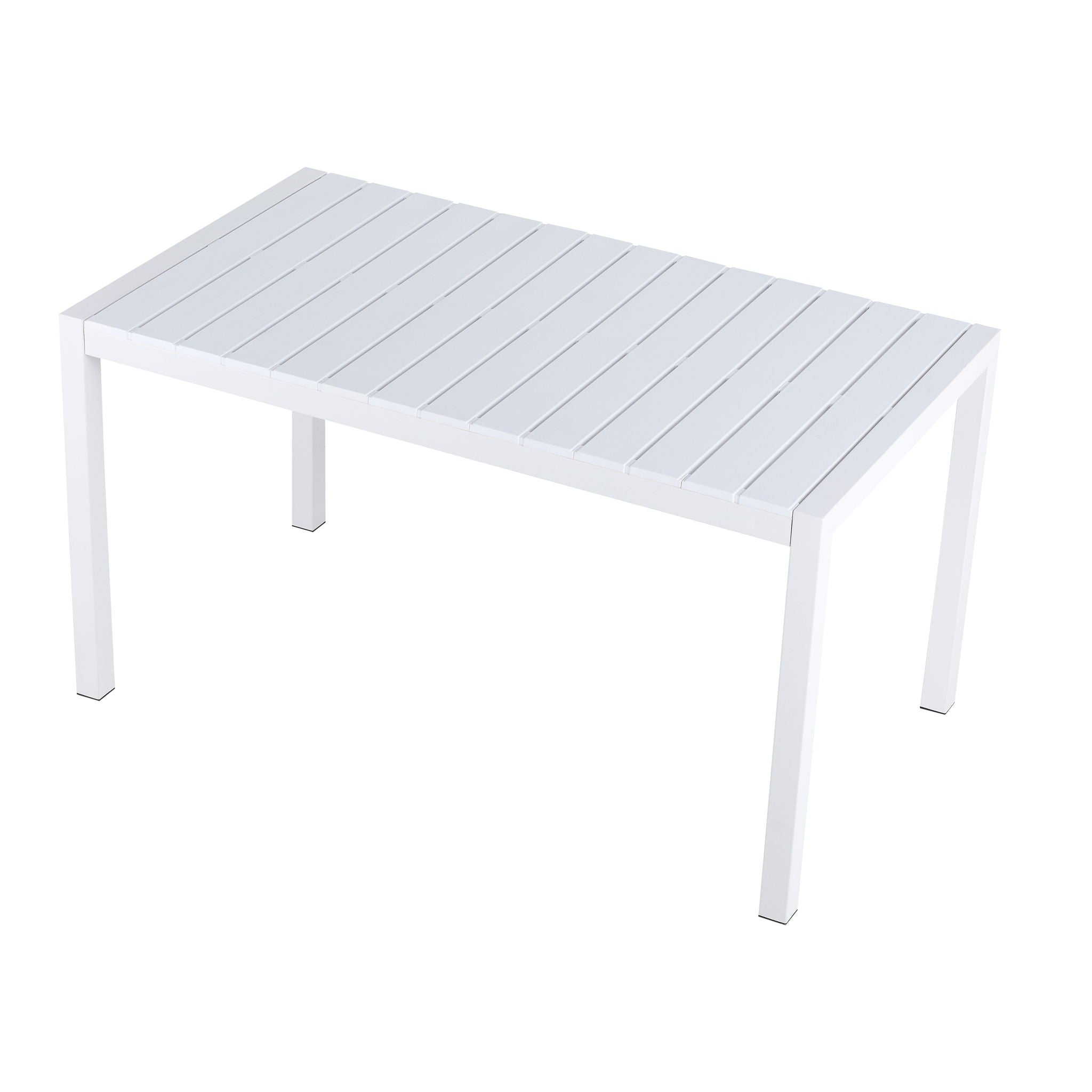 4 Piece Set Of Modern Color Block Designed Single Chairs With Long Table
