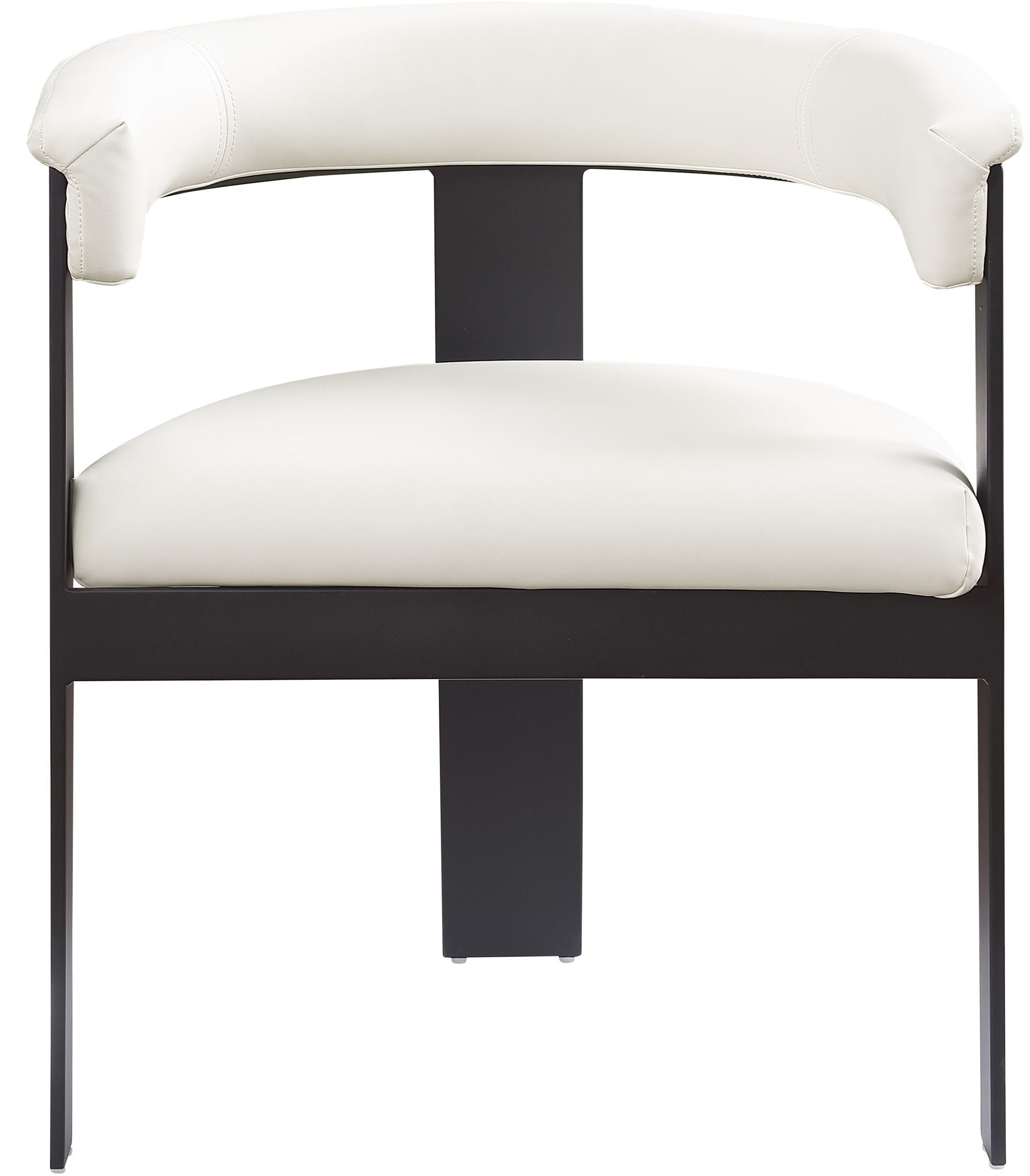 Romeo - Faux Leather Dining Chair With Black Base (Set of 2)