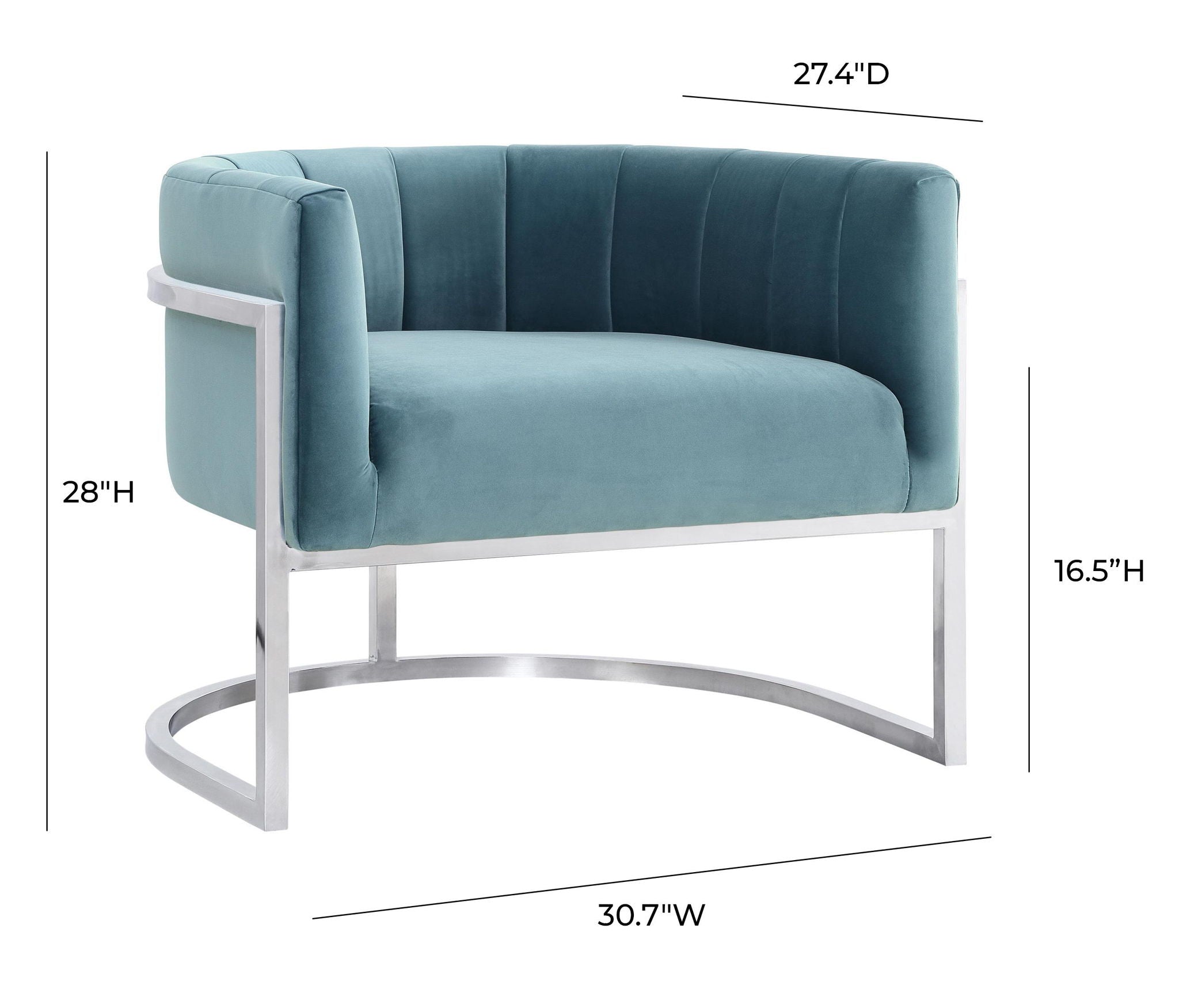 Magnolia - Chair with Silver Base