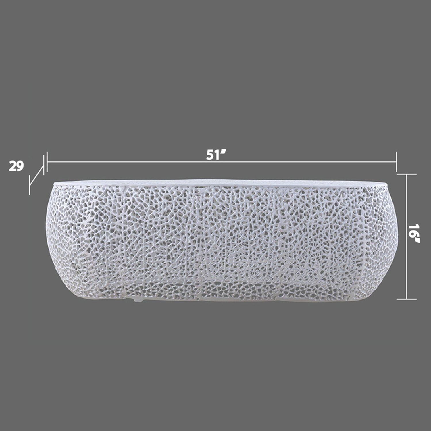 T3601 - Modern Oval Coffee Table