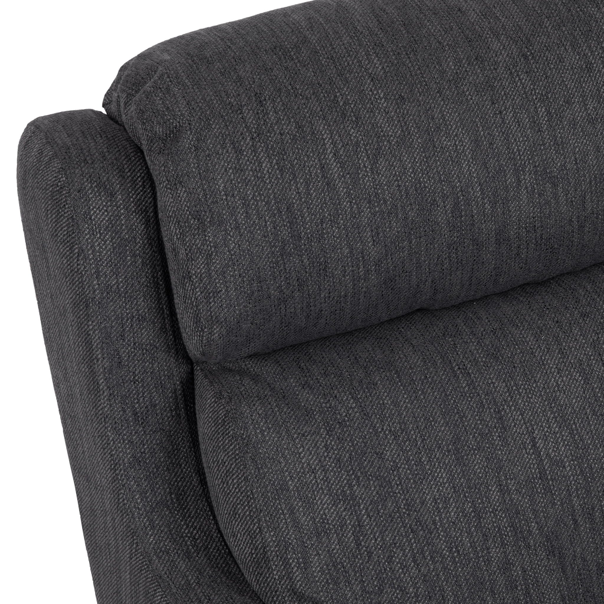 Contemporary Club Chair With Upholstered Fabric And Rubberwood Legs