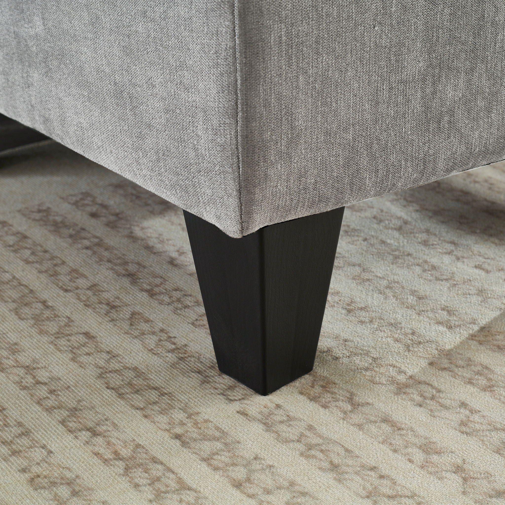 Modular Sectional Sofa With Movable Ottomans, USB Ports & Side Tables