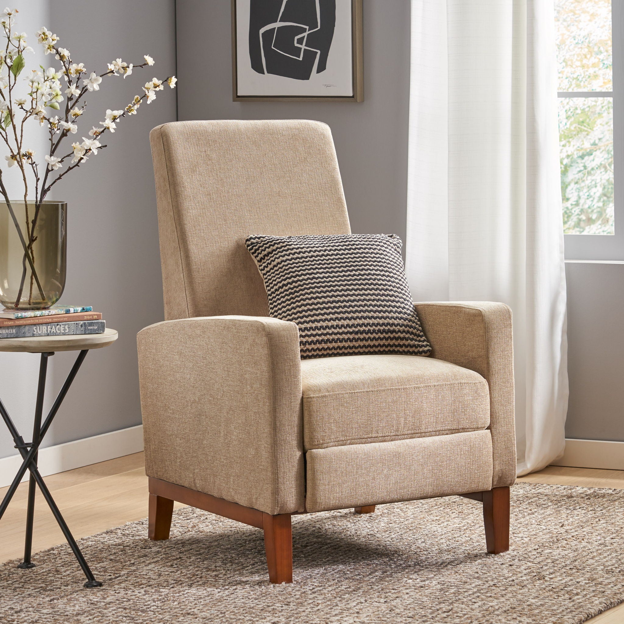 Contemporary Wide Manual Club Recliner