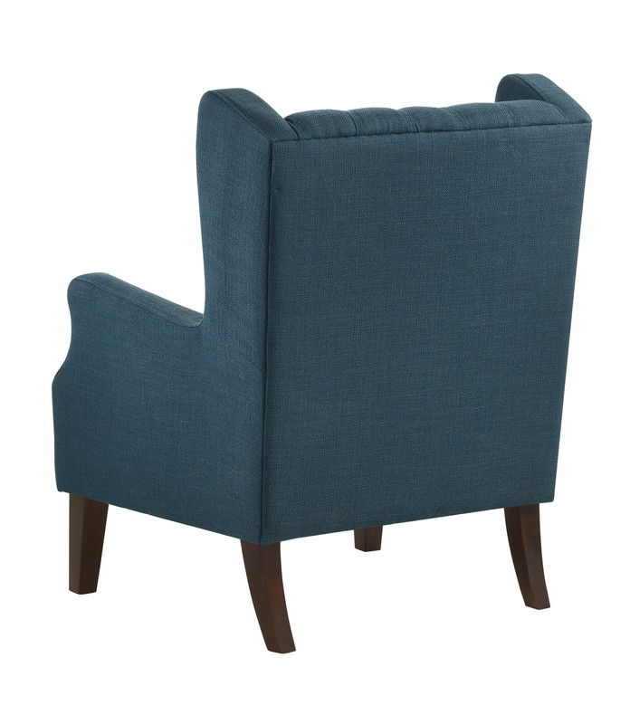 Irwin - Linen Button Tufted Wingback Chair - Best Buy Furniture