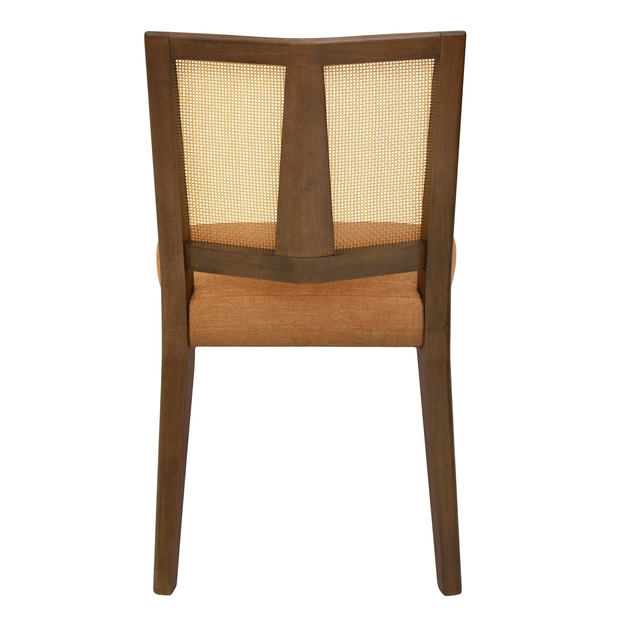 Mid Century Rattan Dining Chair Without Arms Set