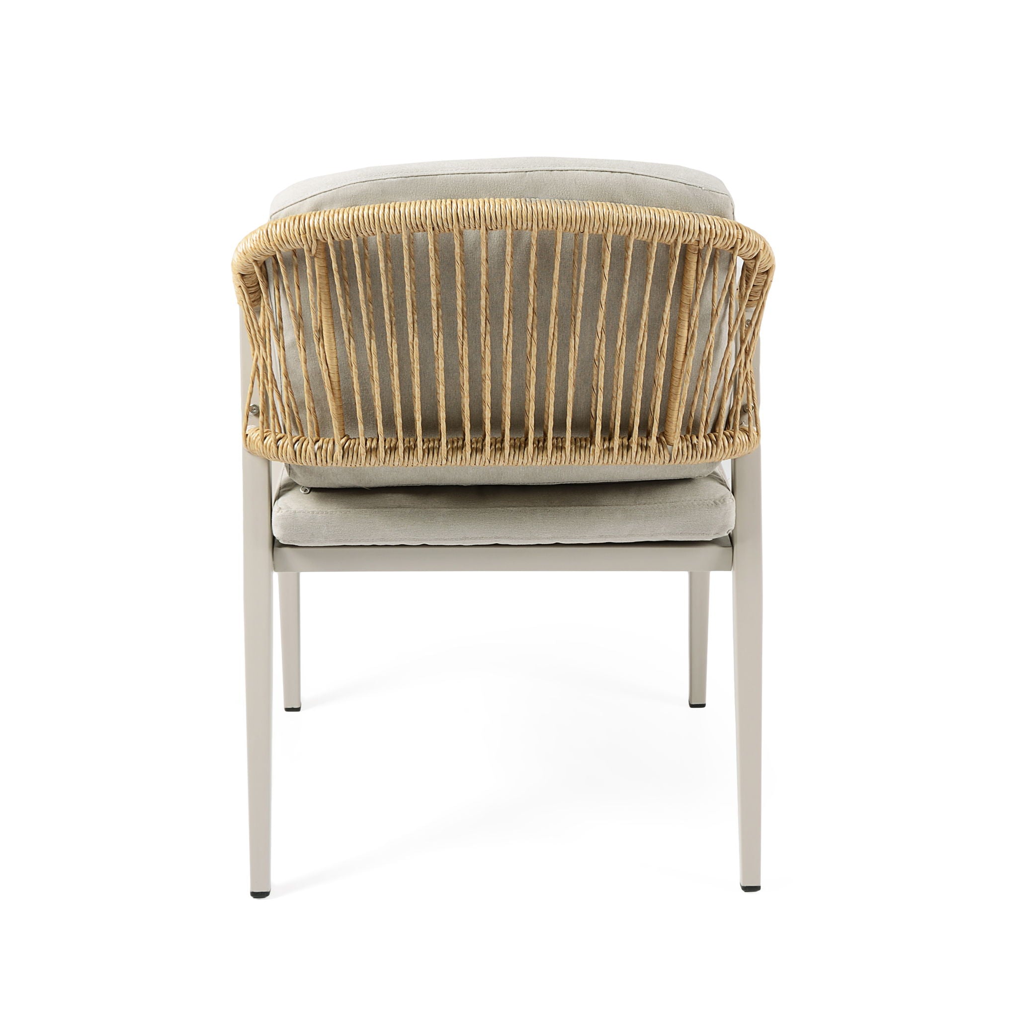 Modern Outdoor Dining Set With Expandable Acacia Wood Table