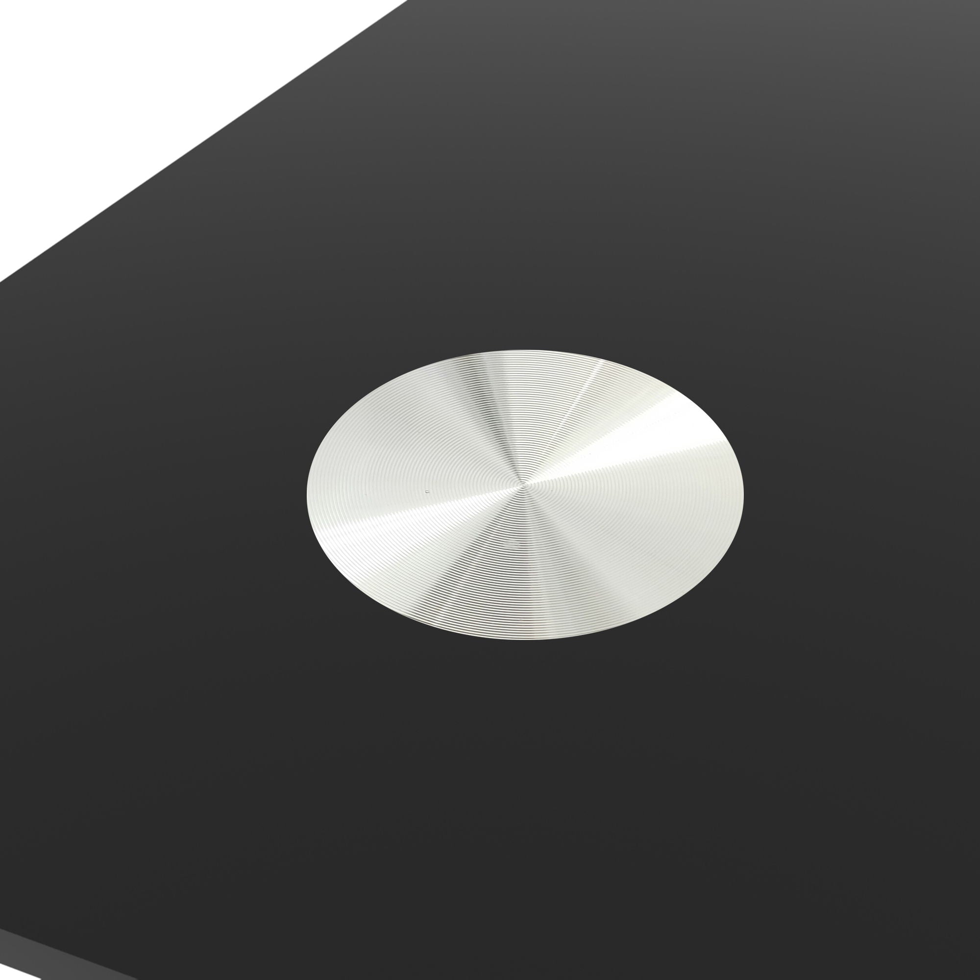 Modern 7 Piece Dining Table Set With Glass Top And Chairs - Black