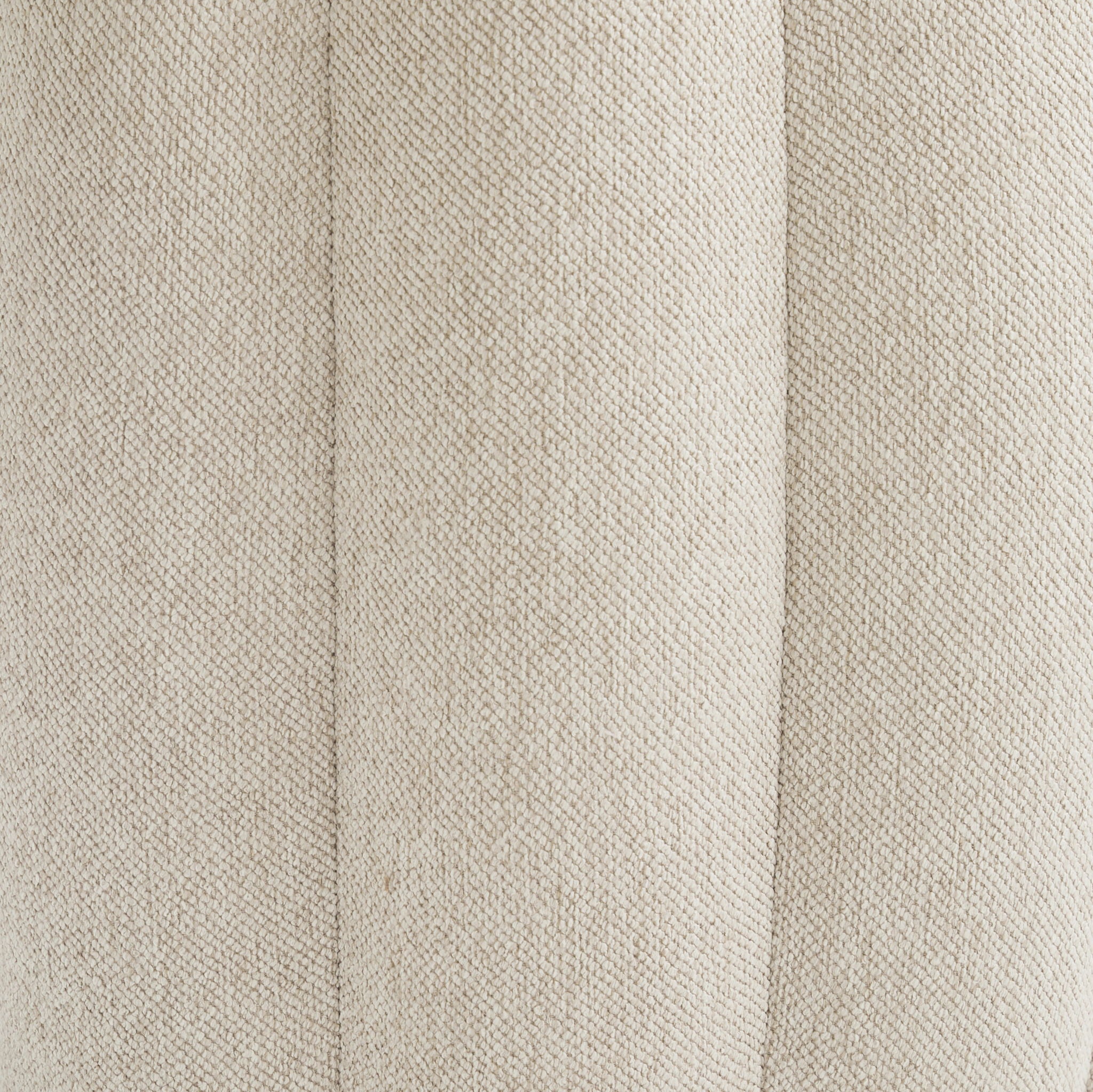 Camellia Field - Round Bench - Linen / Warm Pecan