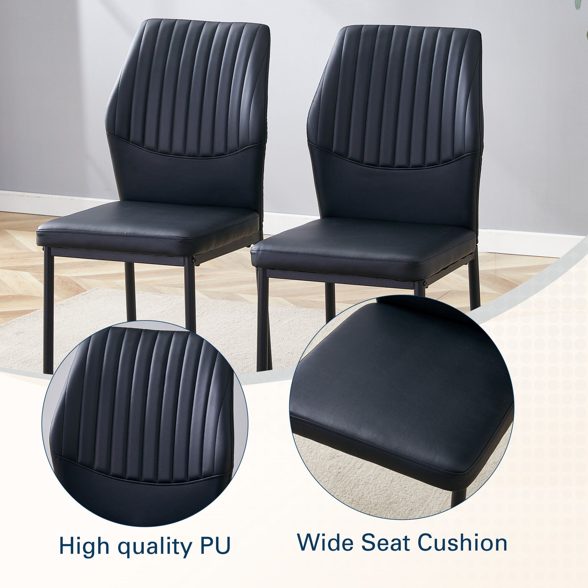 Luxury Simple Chair With Metal Leg