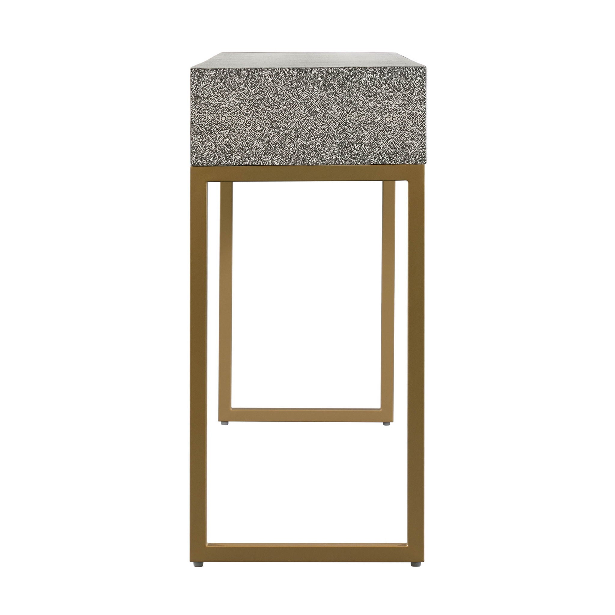 Pesce - Shagreen Console Table - Gray