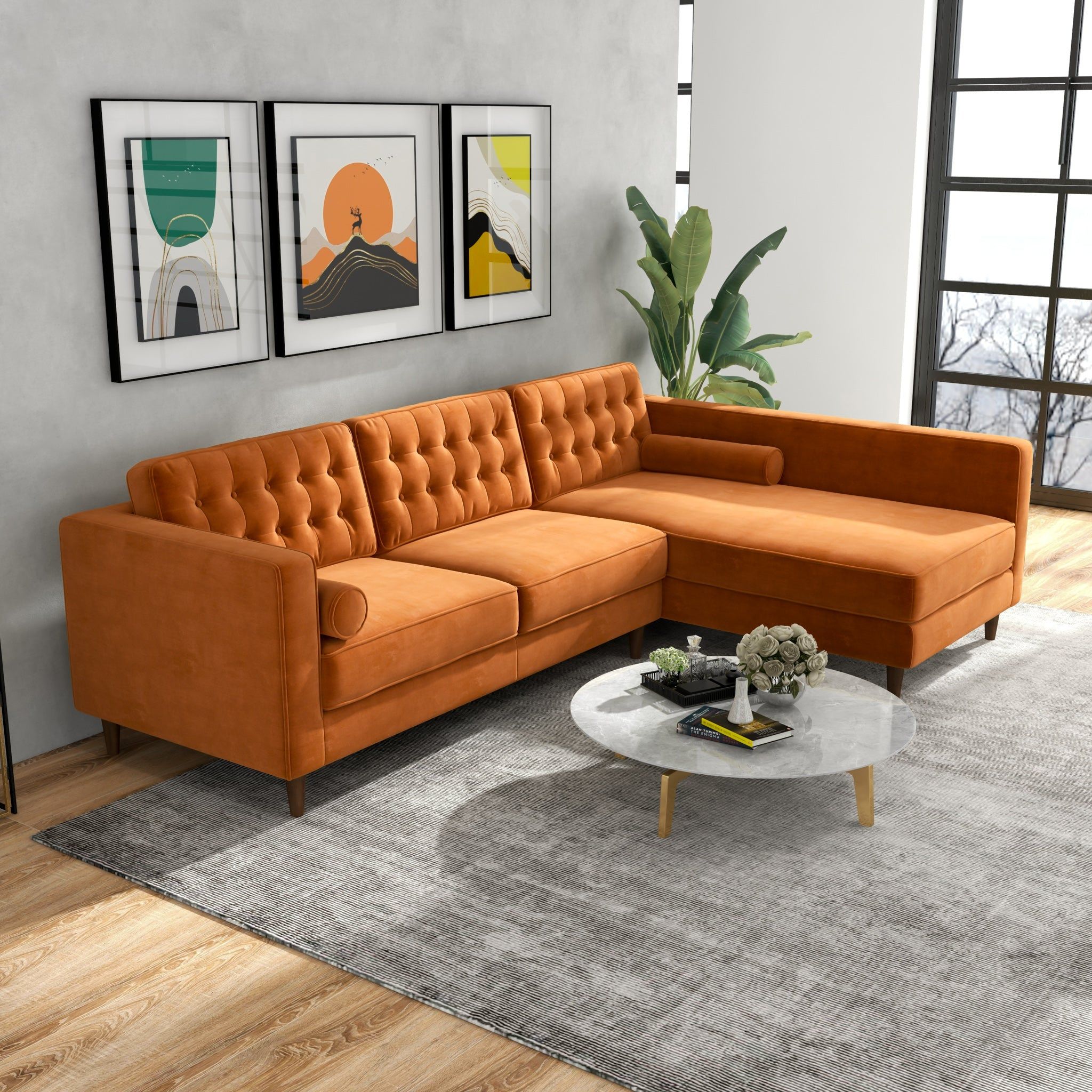 Christian - Mid-Century Modern Design Sectional Sofa