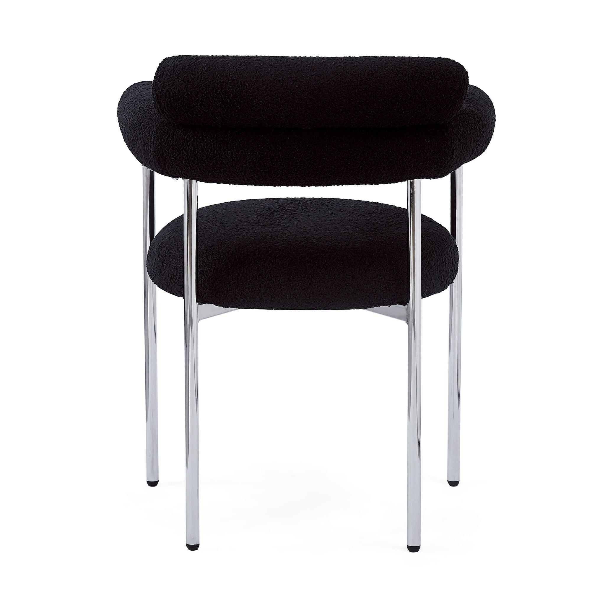 Contemporary Upholstered Armchair Dining Chairs With Metal Legs (Set of 2)
