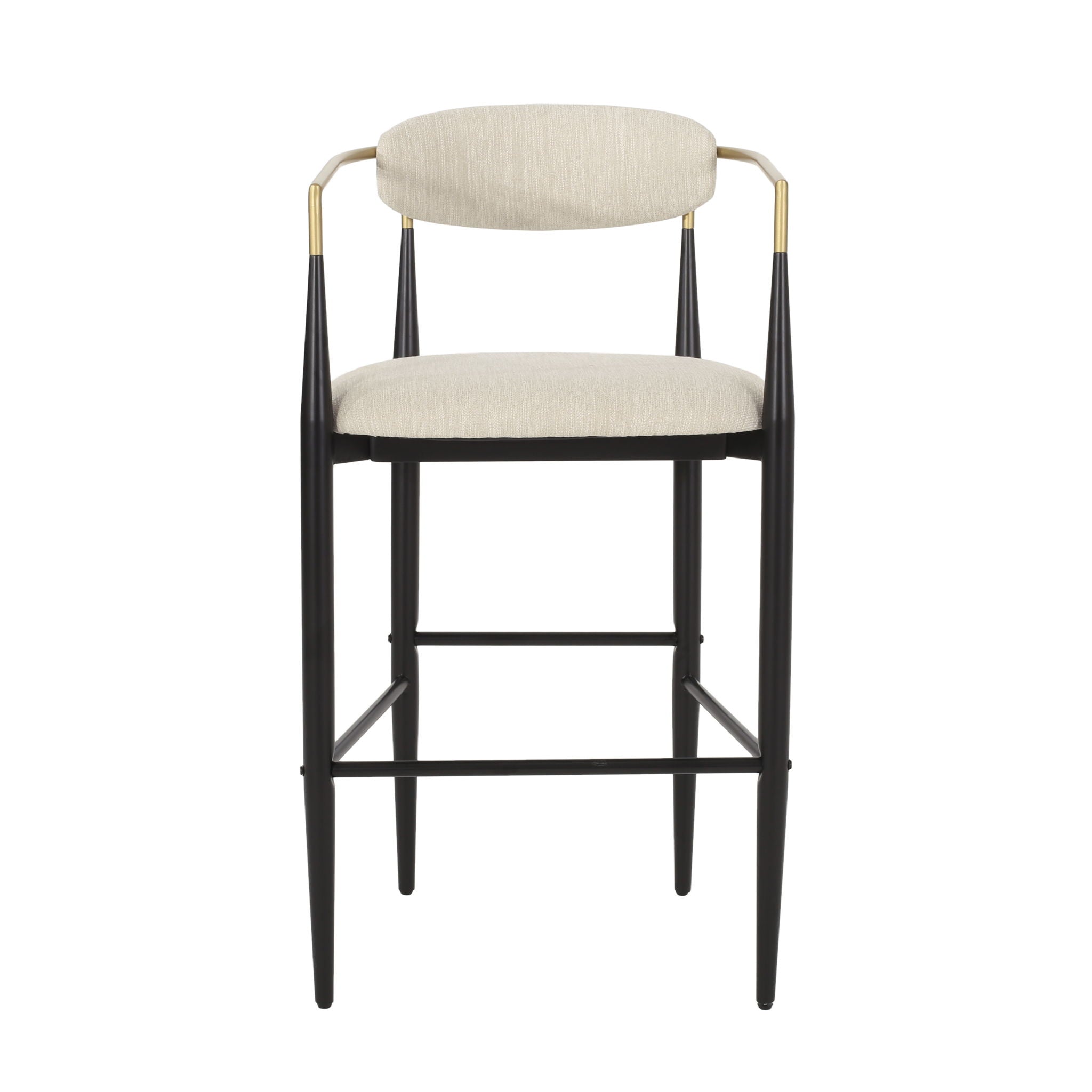Upholstered Bar Stools With Backs For Kitchen Island (Set of 2)