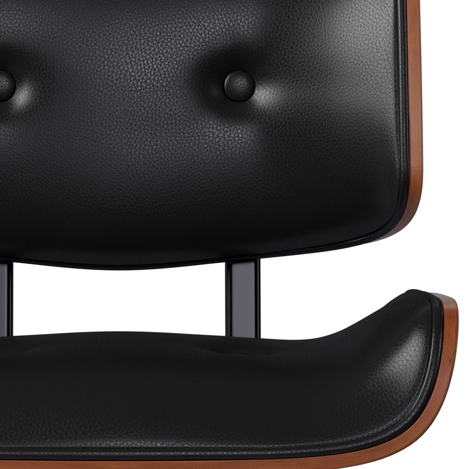 Holland - Adjustable Swivel Bar Stool - Black - Best Buy Furniture