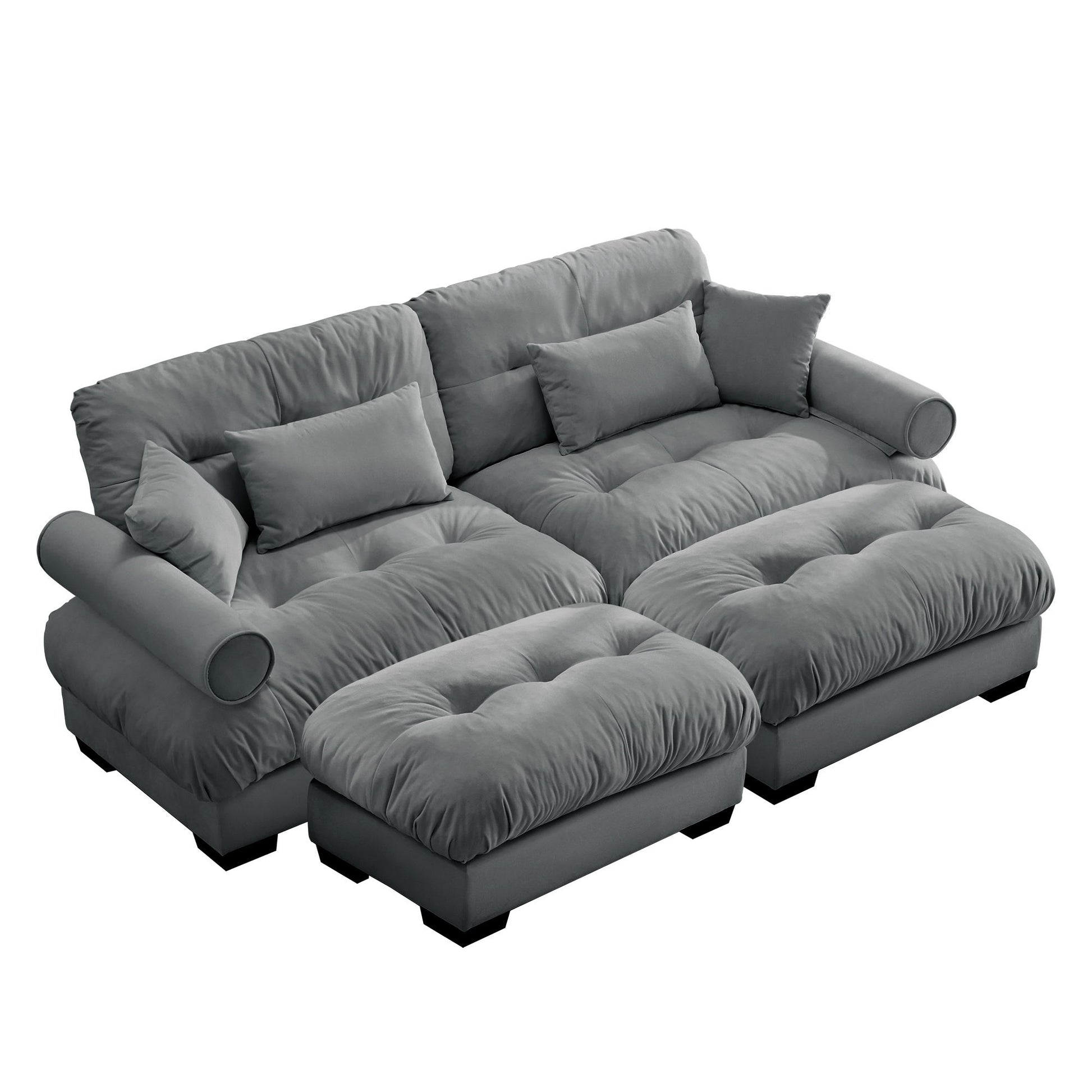 Super Comfort Oversized Modular Sectional Sofa With Movable Ottoman - Best Buy Furniture