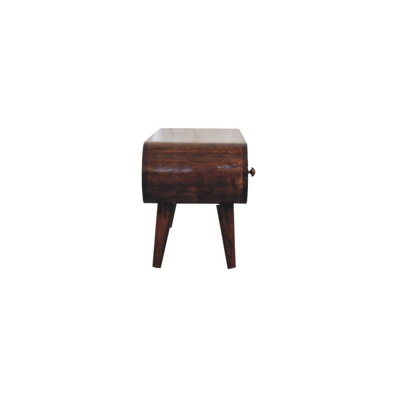 Solid Wood Circular TV Unit