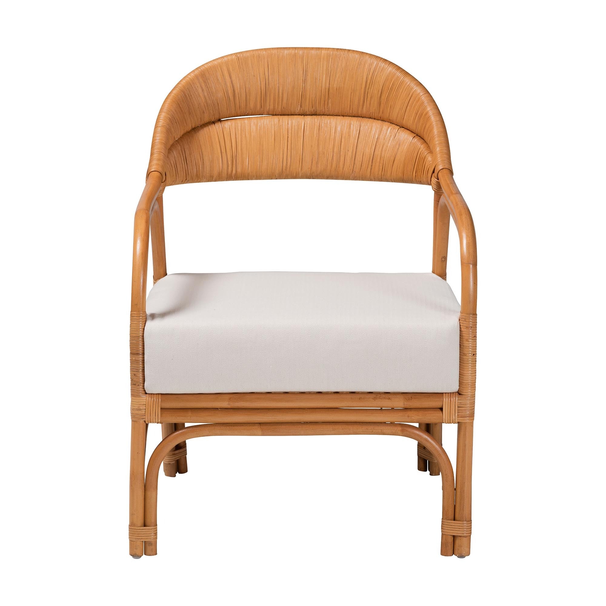 Honey Rattan Accent Chair