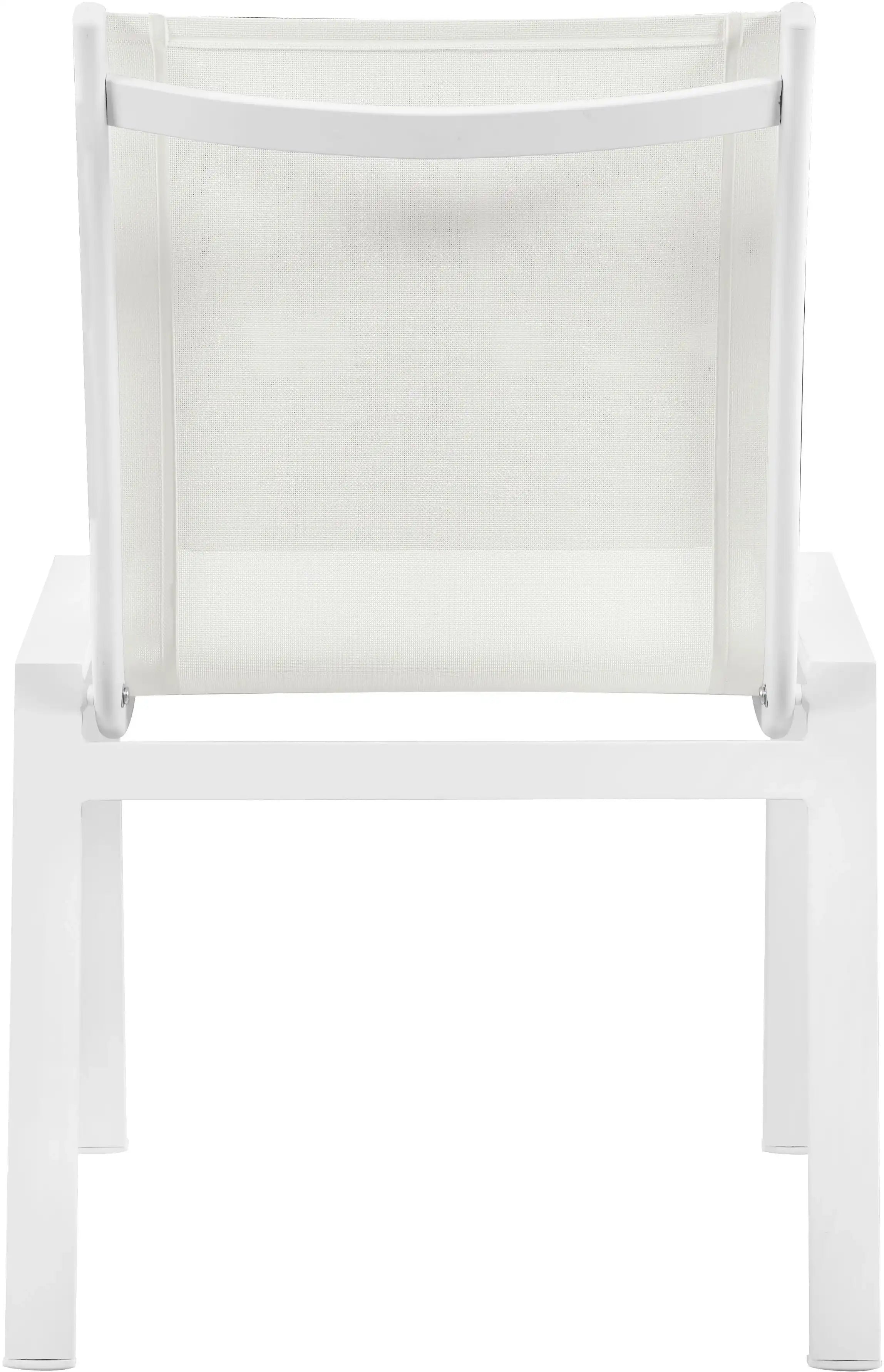 Nizuc - Outdoor Patio Dining Chair With White Frame (Set of 2)