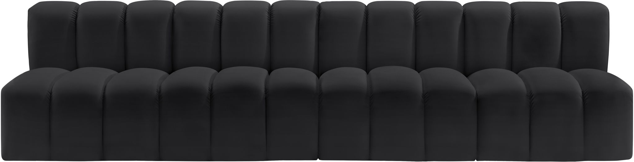 Arc - Faux Leather 4 Seats Modular Sofa