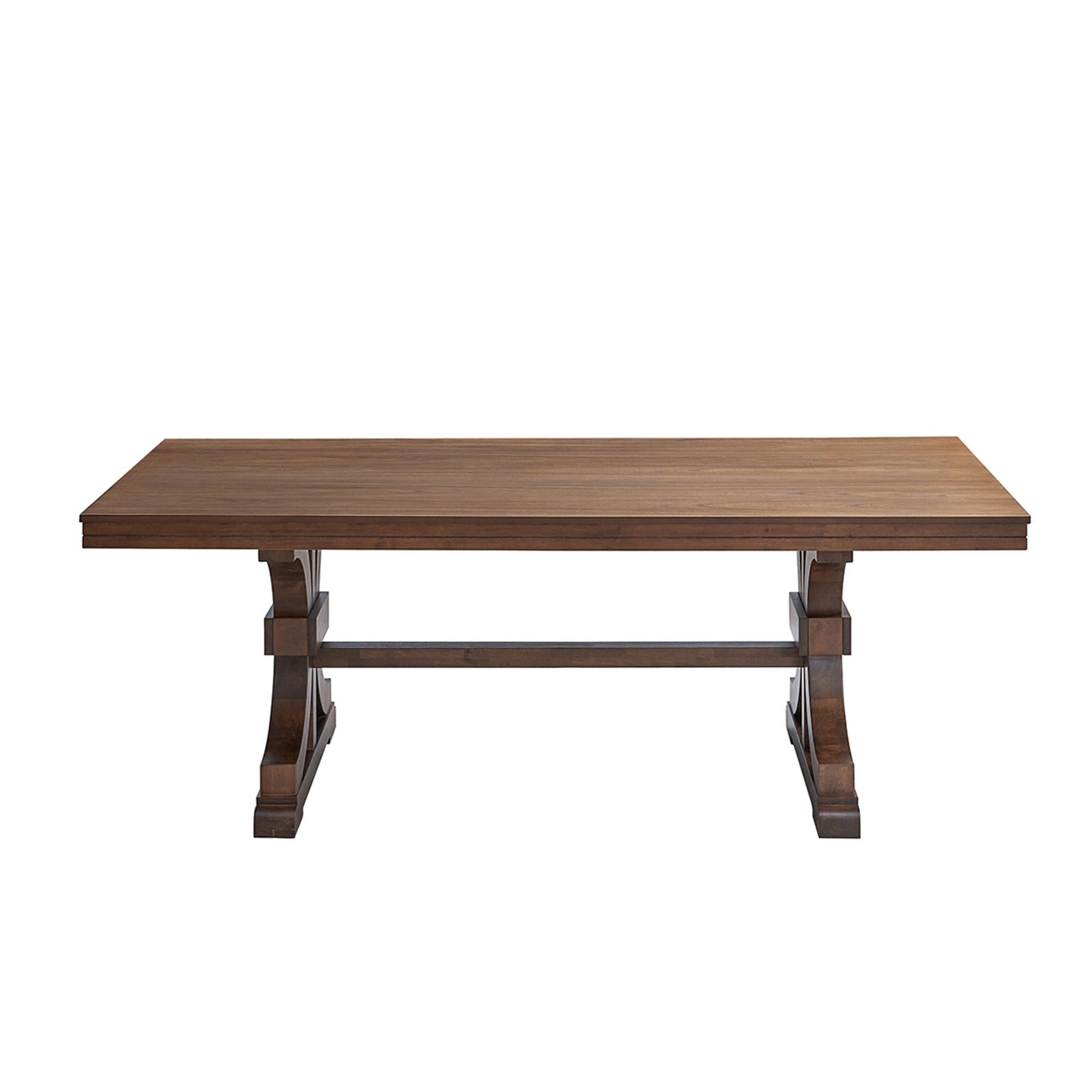 78.74" Rectangular Rubber Wood Dining Table for 6-8 in Oak