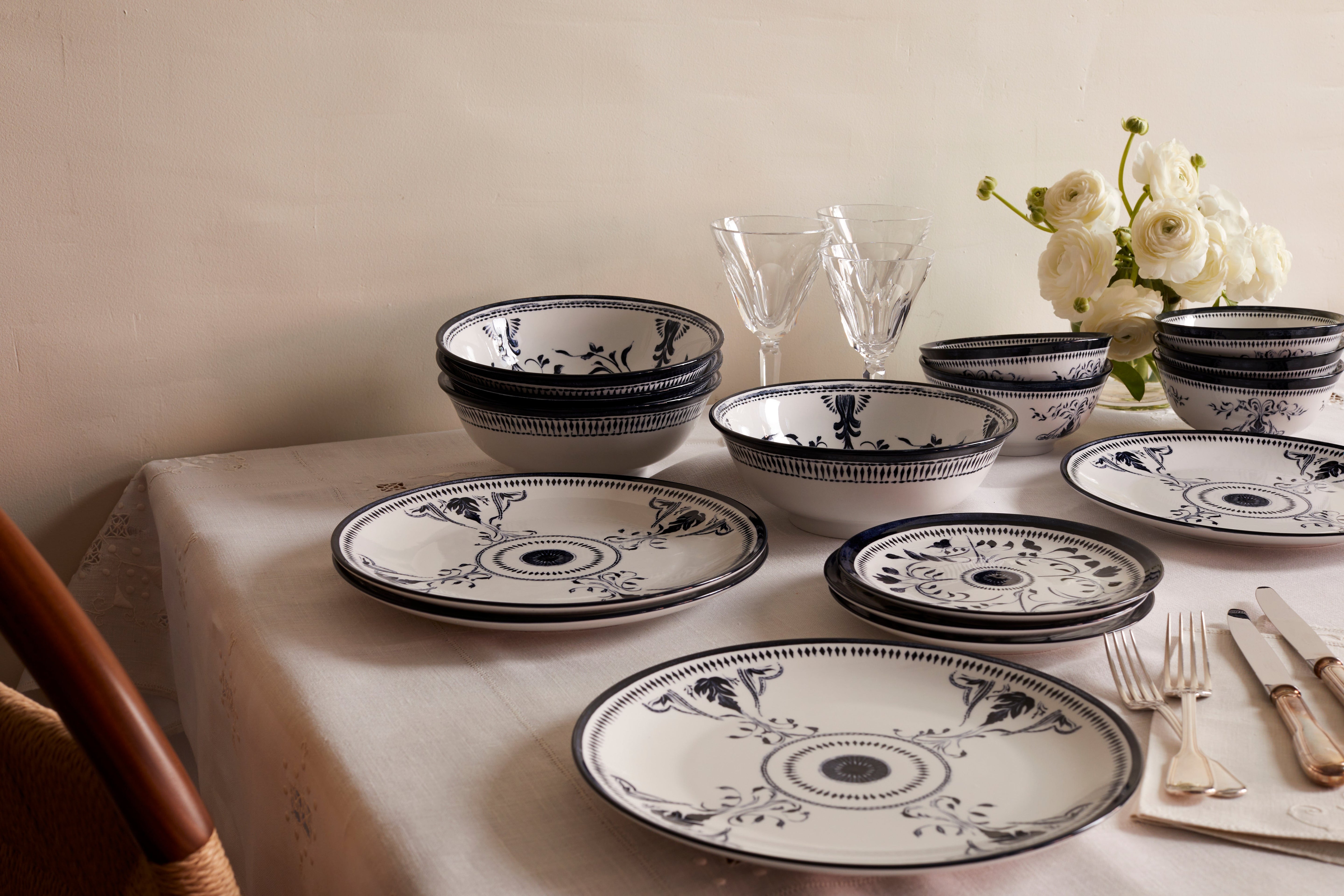 Bruges Porcelain Dinner Plate - Blue