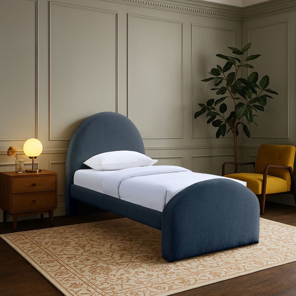 Andaz - Chenille Fabric Upholstered Bed
