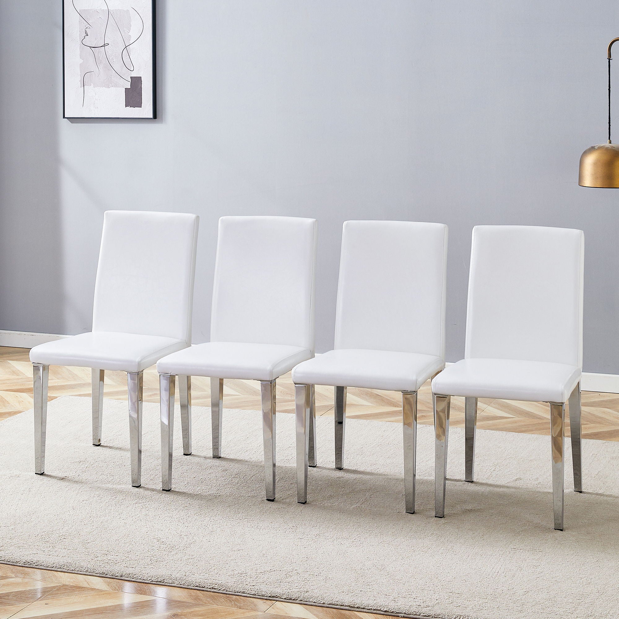 Simple And Versatile Dining Chairs With Metal Legs