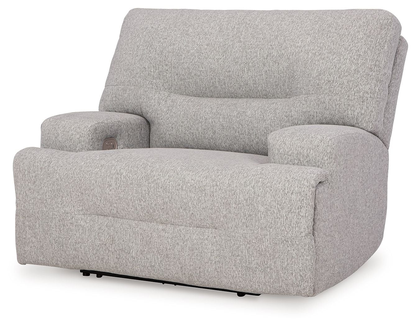 Acklen Place - 4 Pc. - 3-Piece Power Reclining Sectional Sofa With Raf Chaise, Wide Seat Power Recliner - Pewter