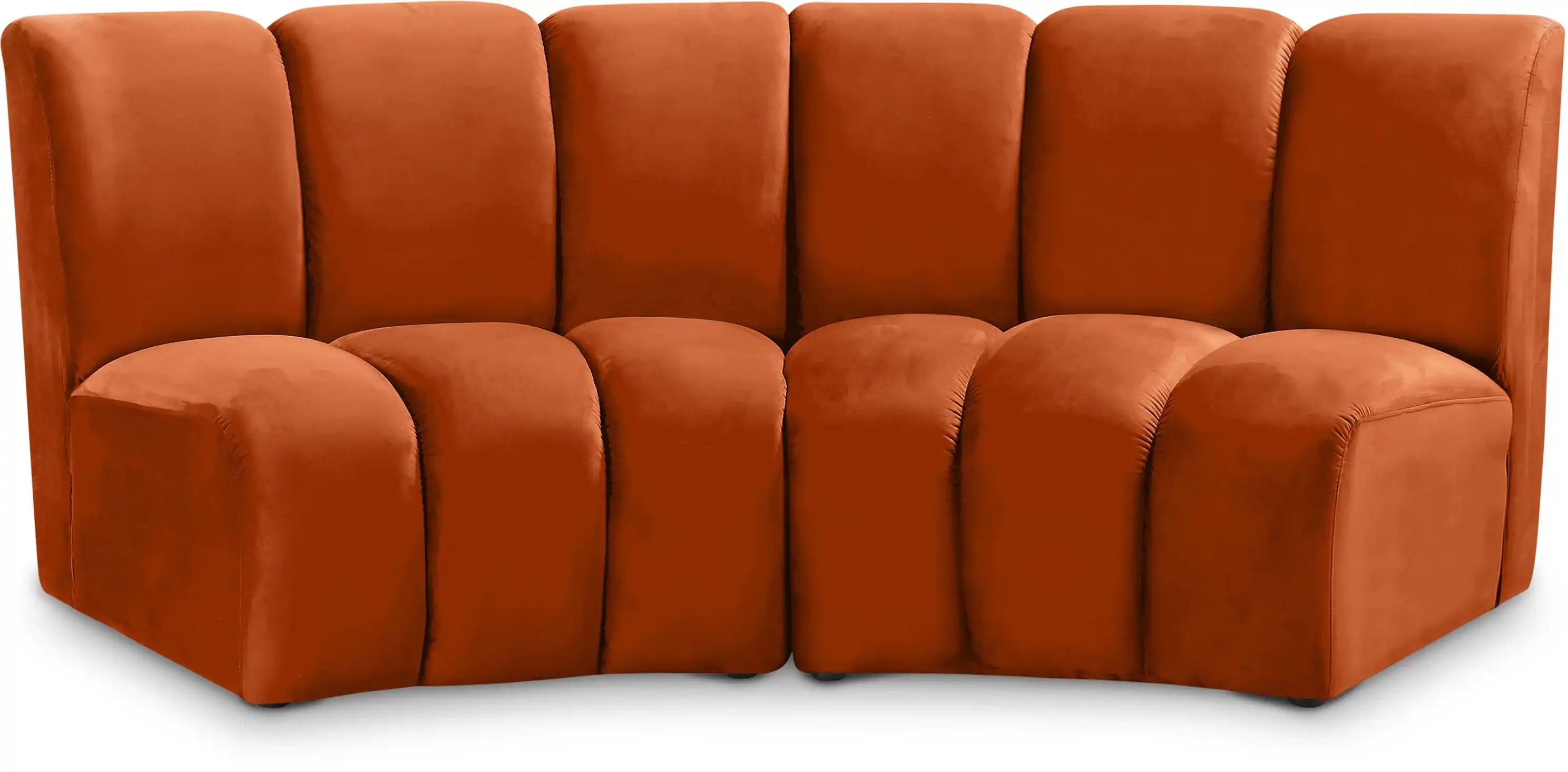 Infinity - 2 Piece Velvet Modular Sectional