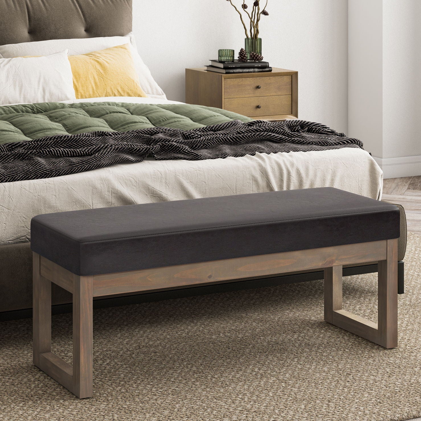 Milltown - Upholstered Ottoman Bench - Best Buy Furniture