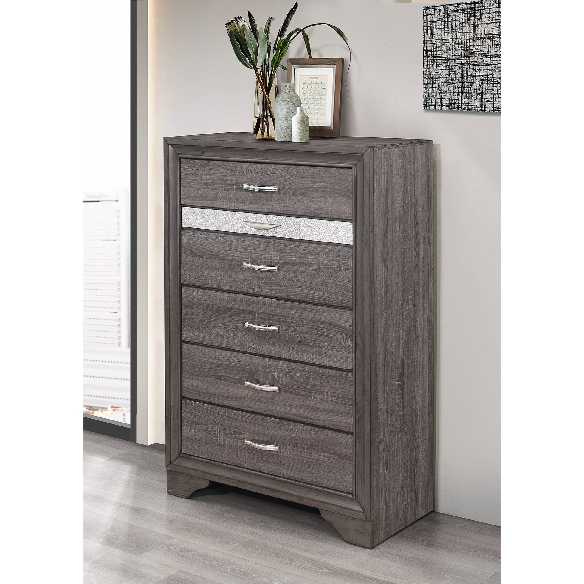 Ryder - Sparkle Chest - Gray - Best Buy Furniture