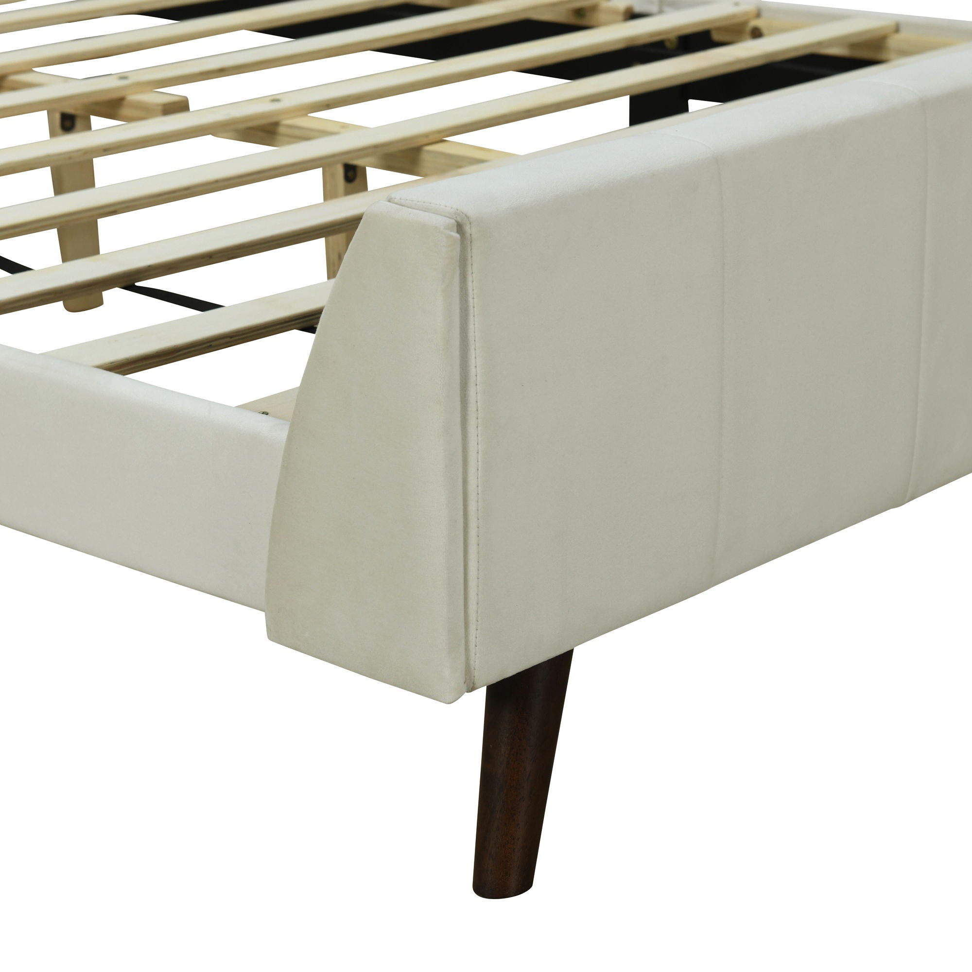 Upholstered Platform Bed Velvet