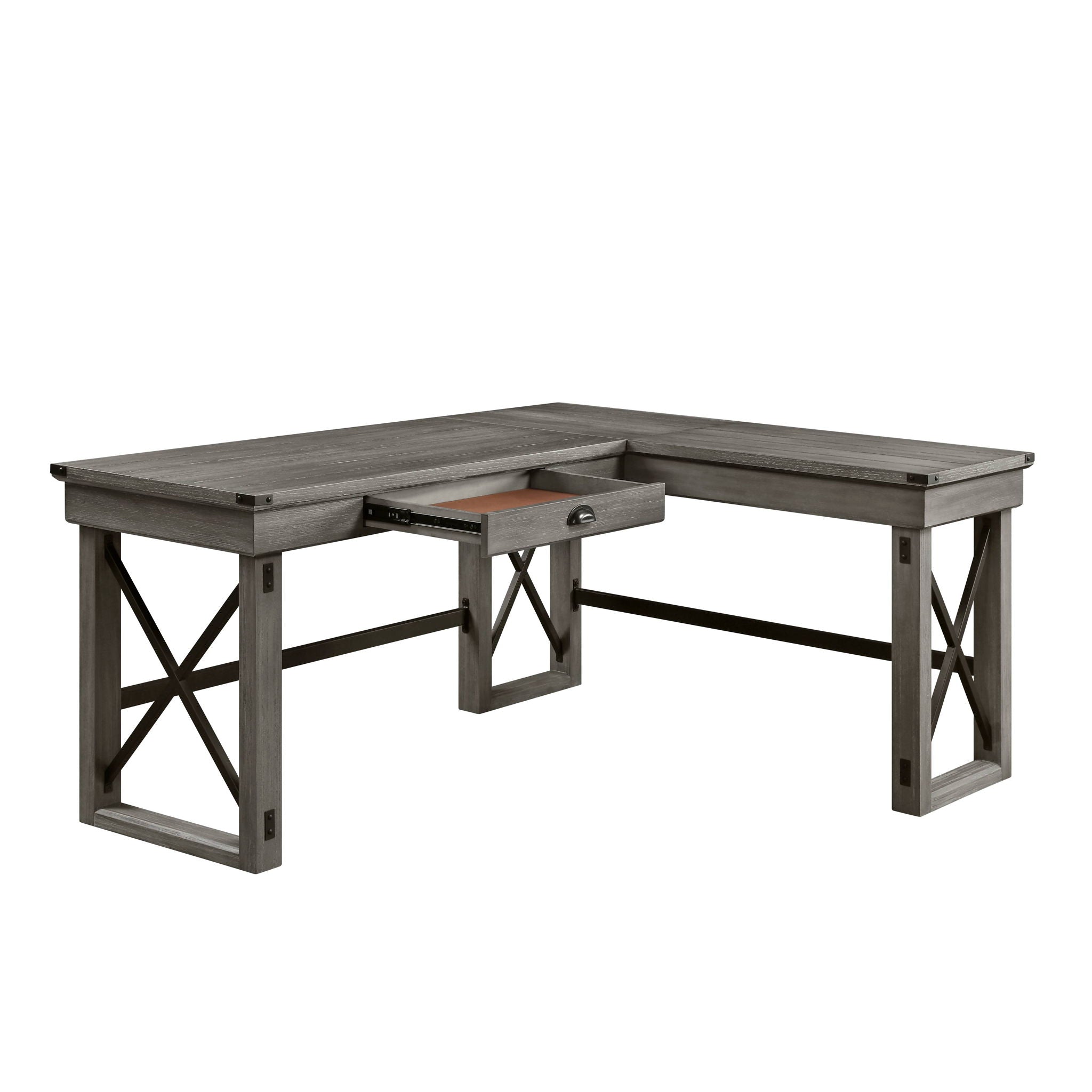 Talmar - Marble Top Weathered Writing Desk With Lift Top