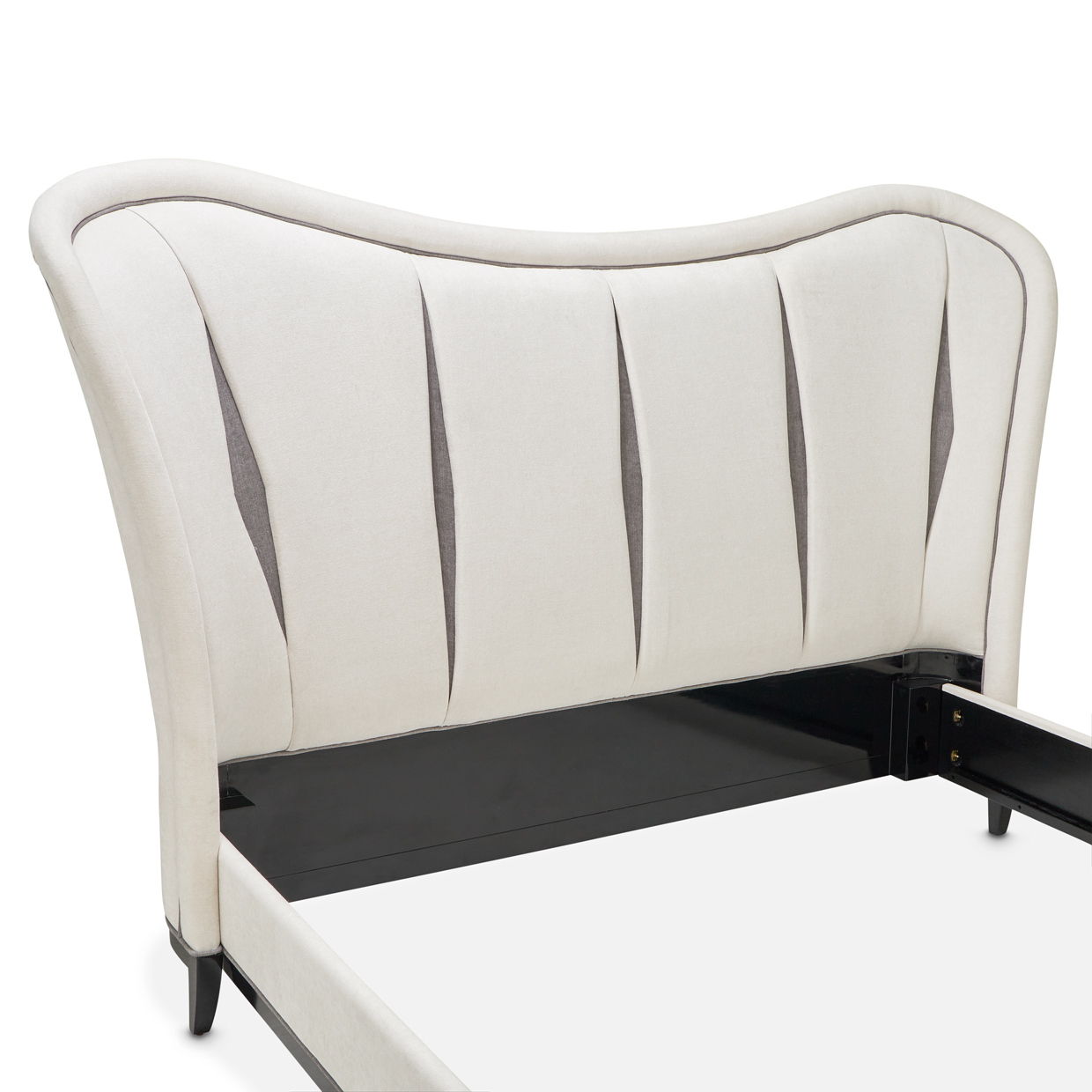 Tuxedo - Eastern King Upholstered Bed - Piano Keyboard