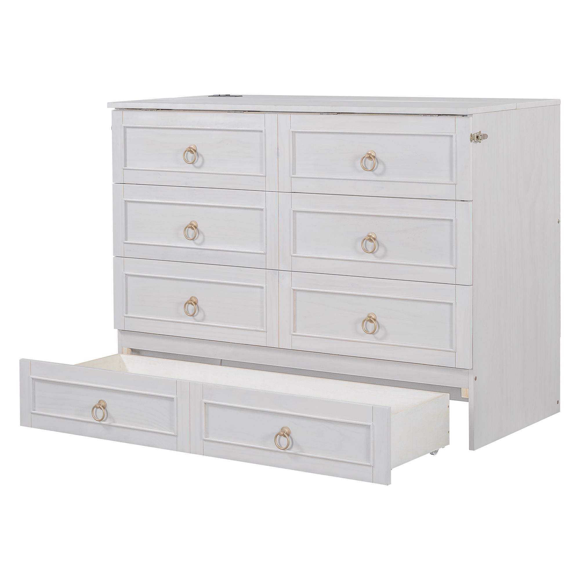 Murphy Bed With Large Drawers And Stylish Design