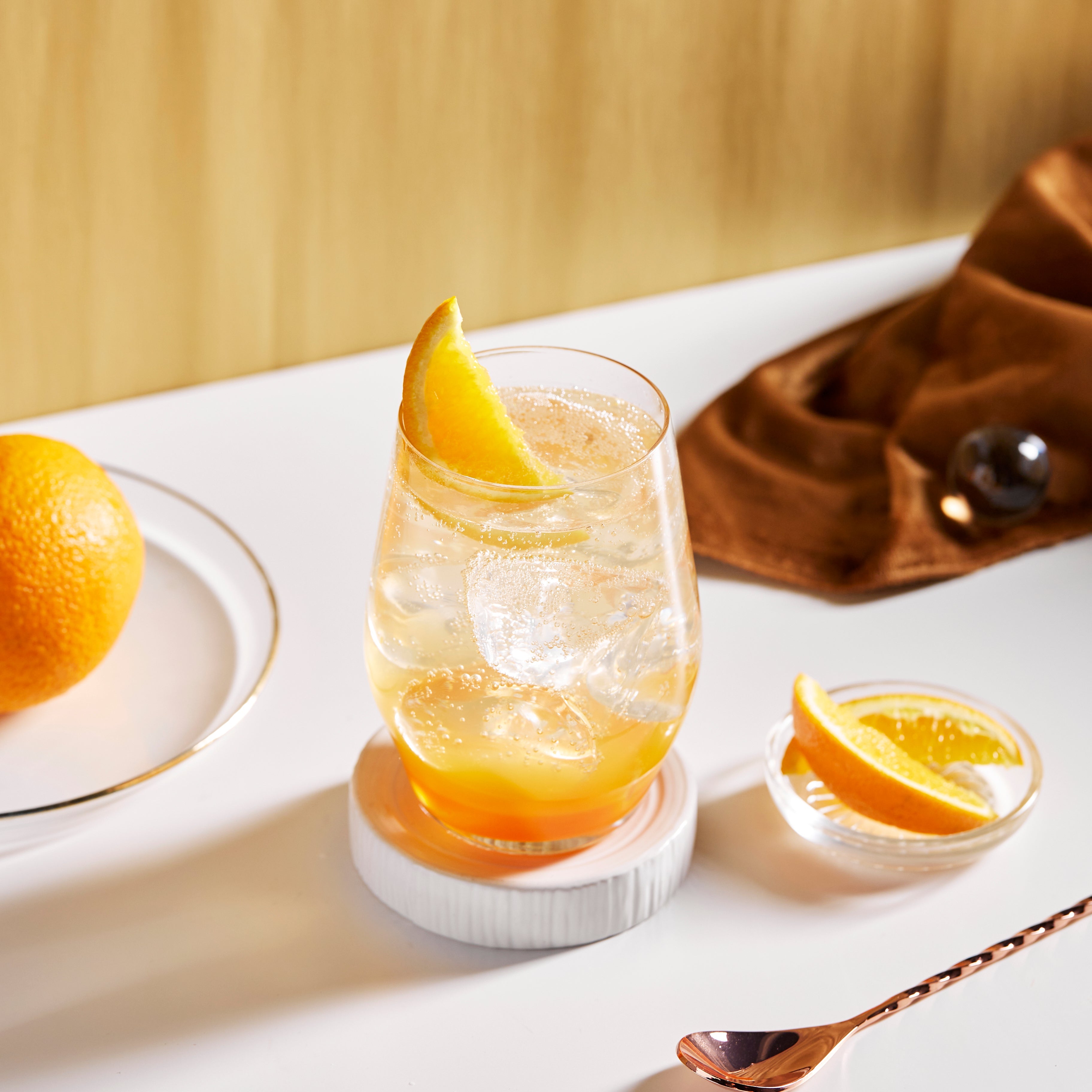 Sante Stemless Crystal Wine Glasses - 15oz