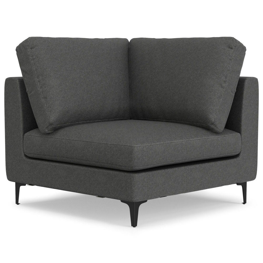 Ava - Mid Century Corner Sectional Sofa Handcrafted - Best Buy Furniture