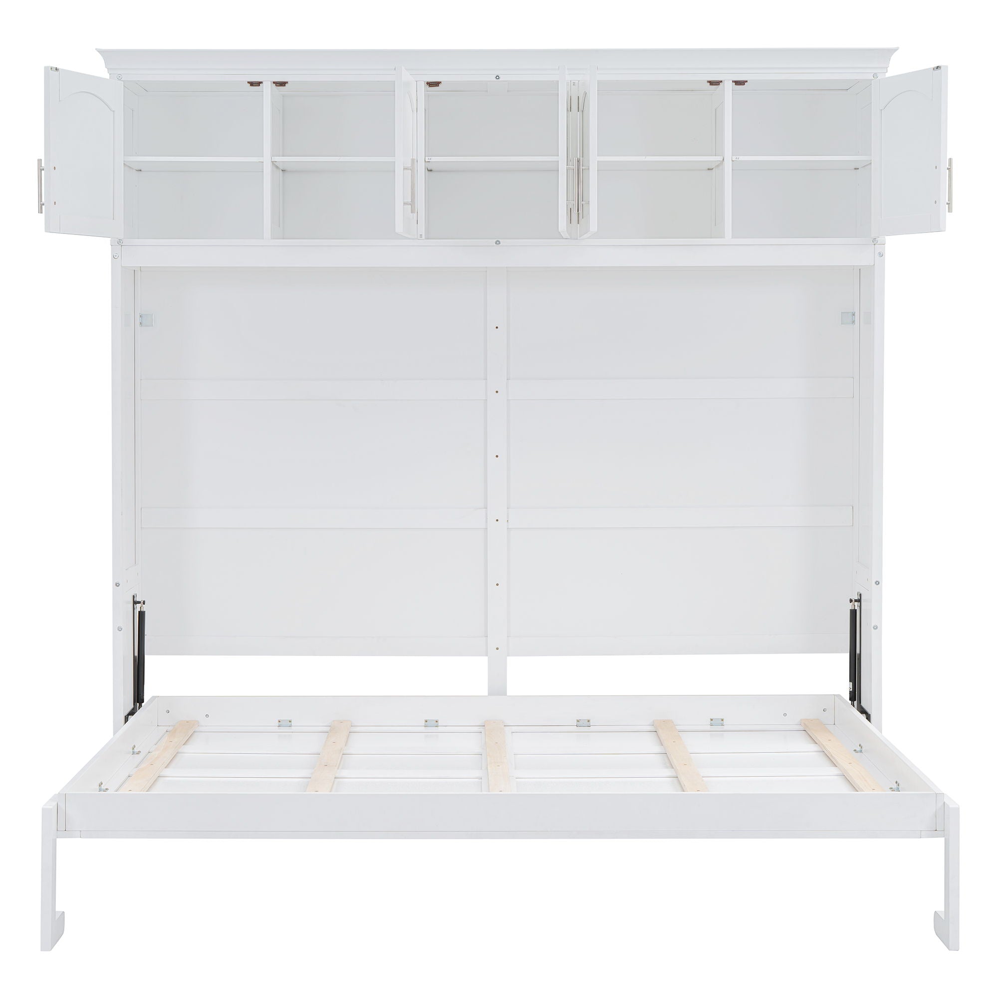 Murphy Modern Bed With Top Cabinets For Space Saving And Comfort