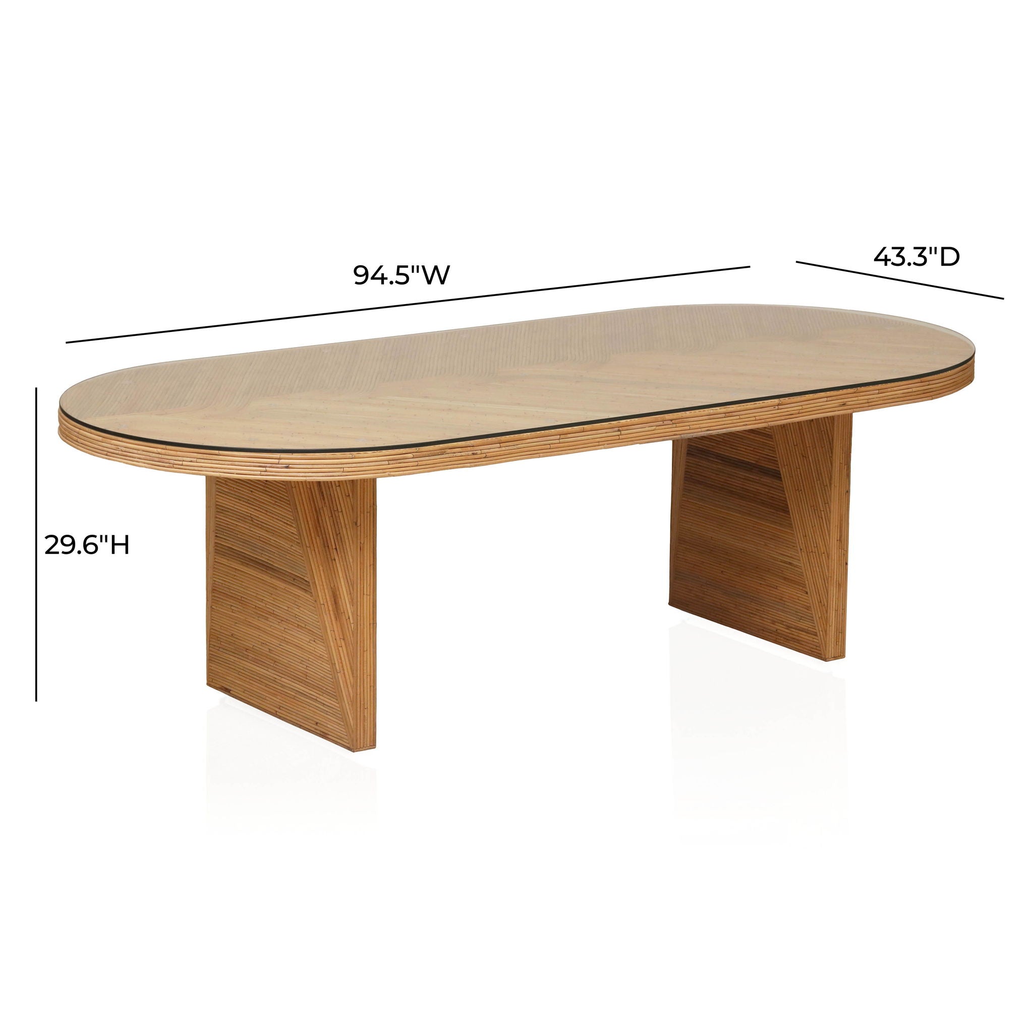 Caren - Oval Dining Table - Natural