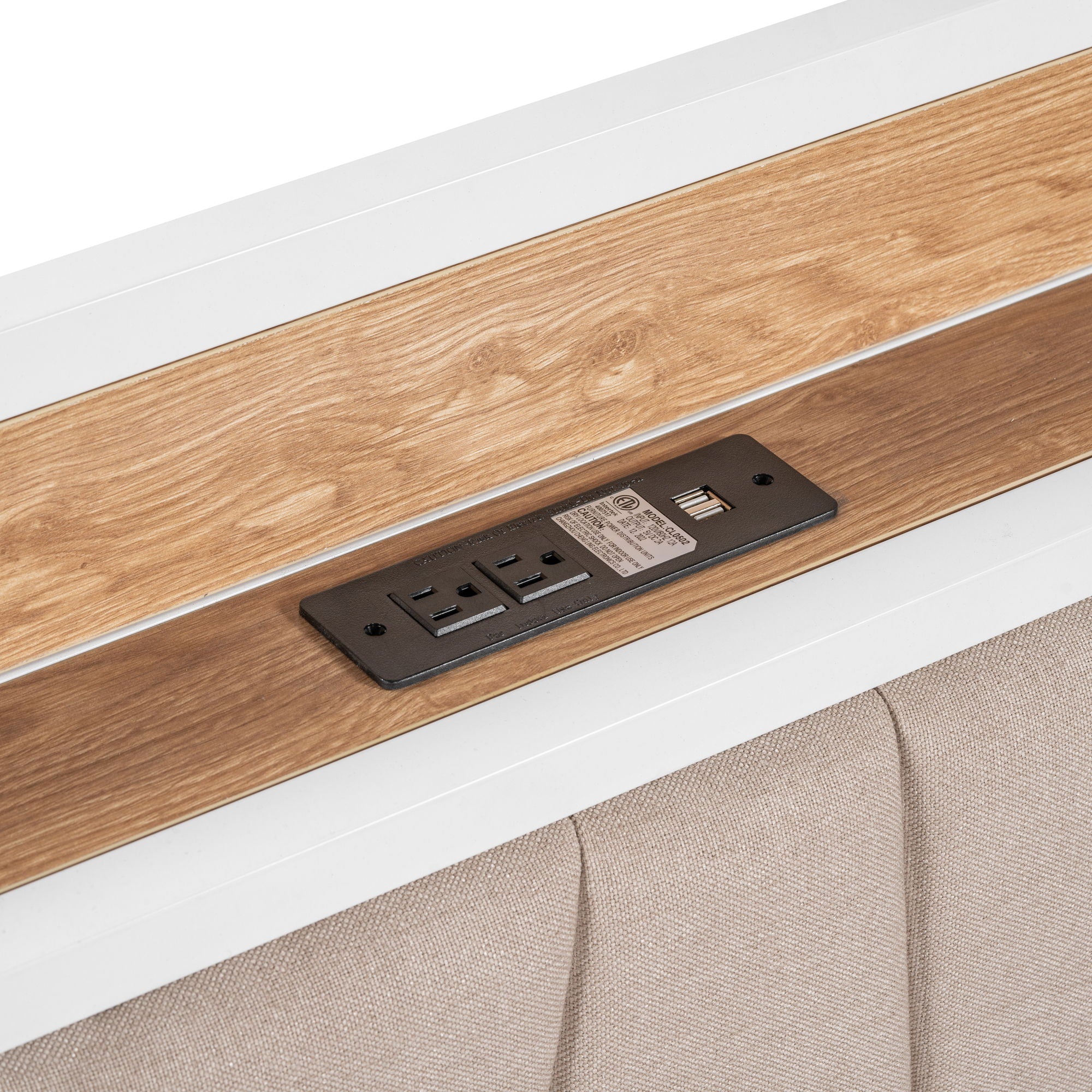 Platform Bed Frame With Trundle, USB Ports And Slat Support, No Box Spring Needed