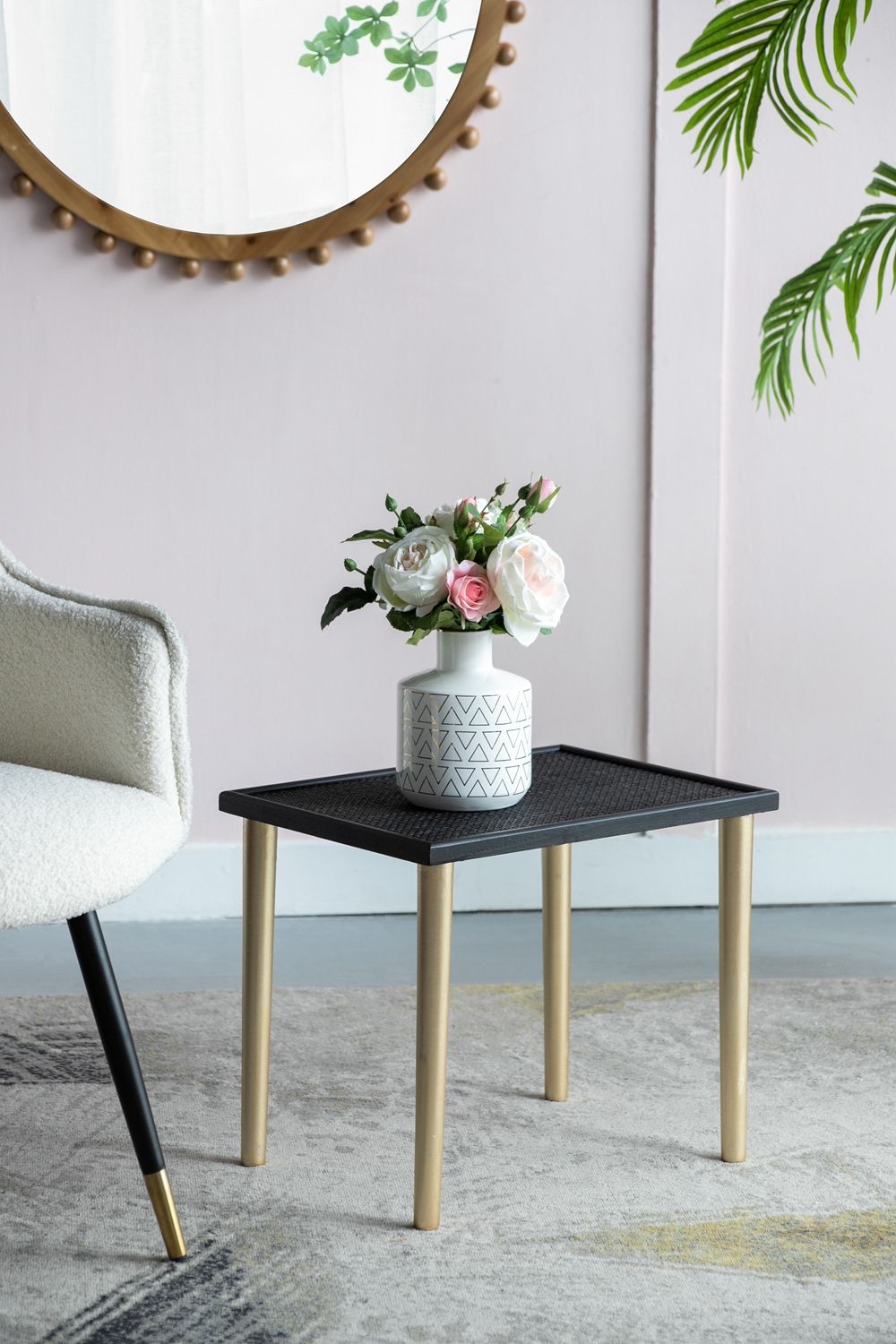 Side Tables (Set of 3) - Black / Gold - Best Buy Furniture