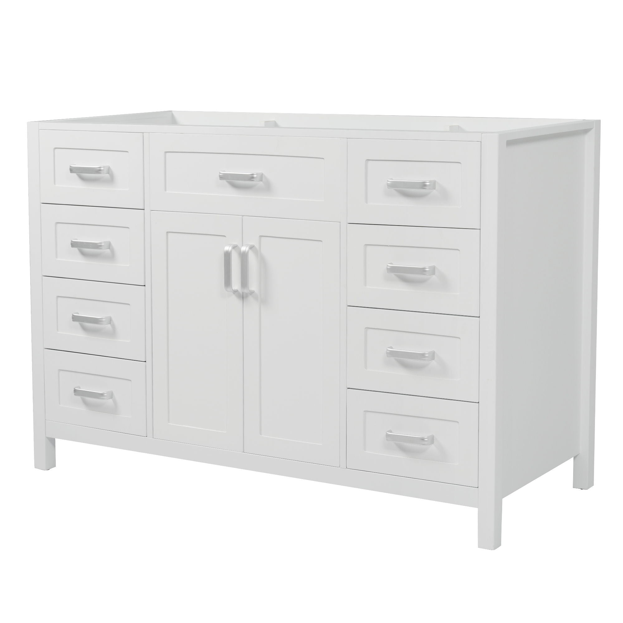 Bathroom Vanity Cabinet Only With 2 Soft Close Doors And 8 Drawers