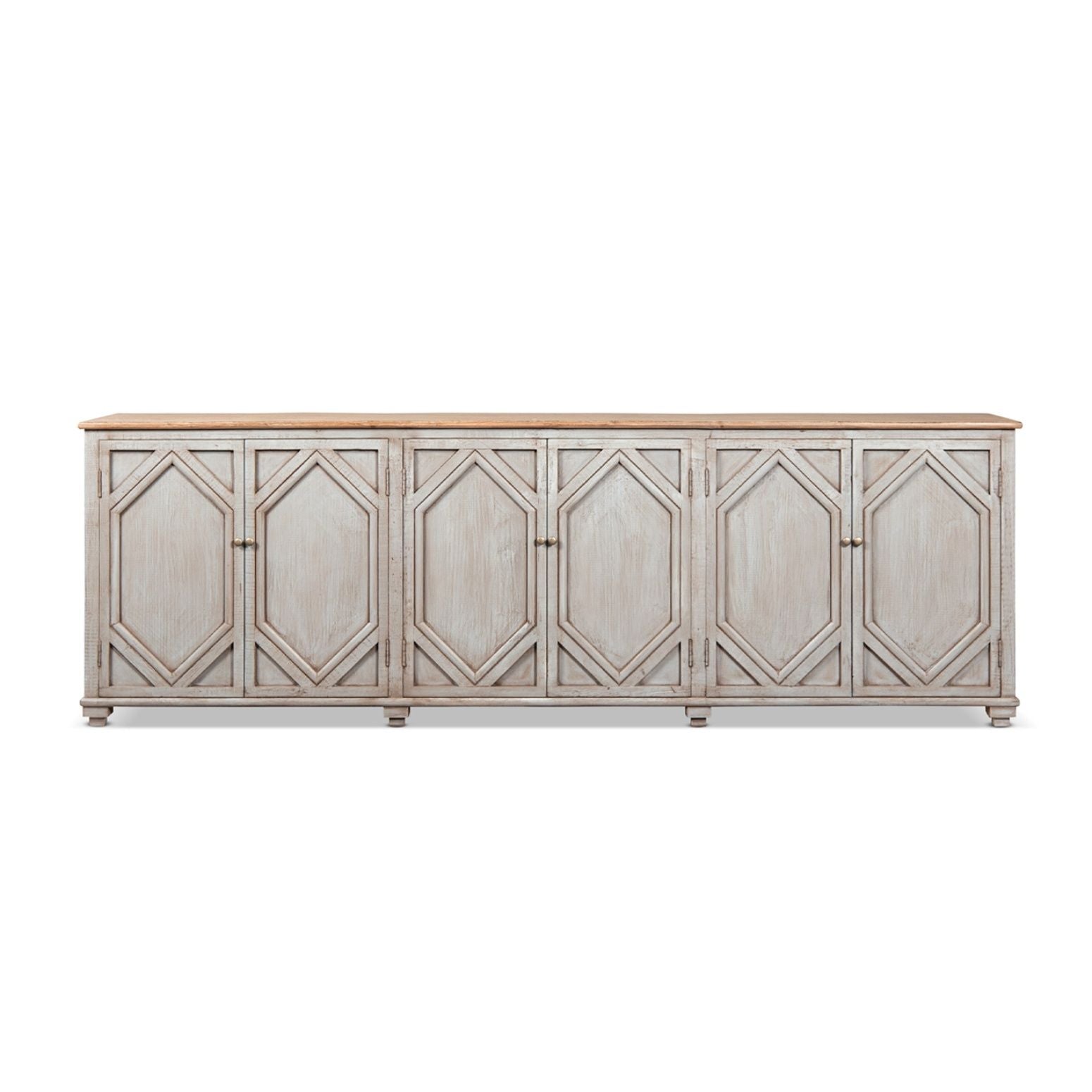 Colette - 6 Door Cabinet Sideboard - Brown
