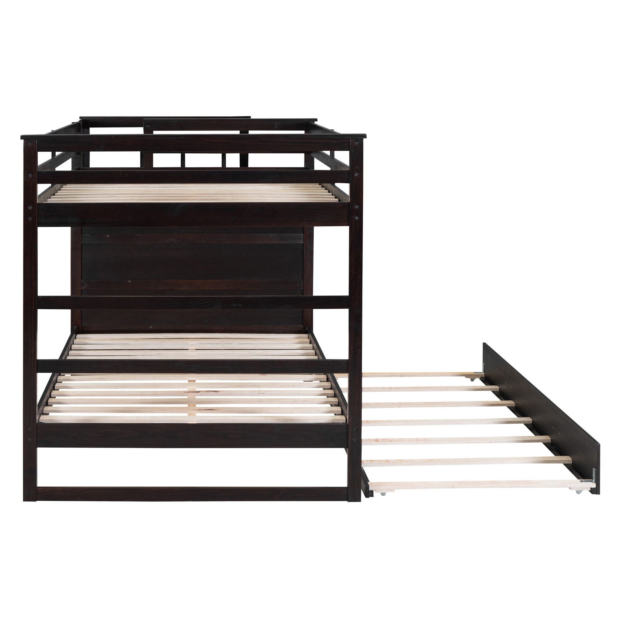 Bunk Bed With Twin Size Trundle And Staircase