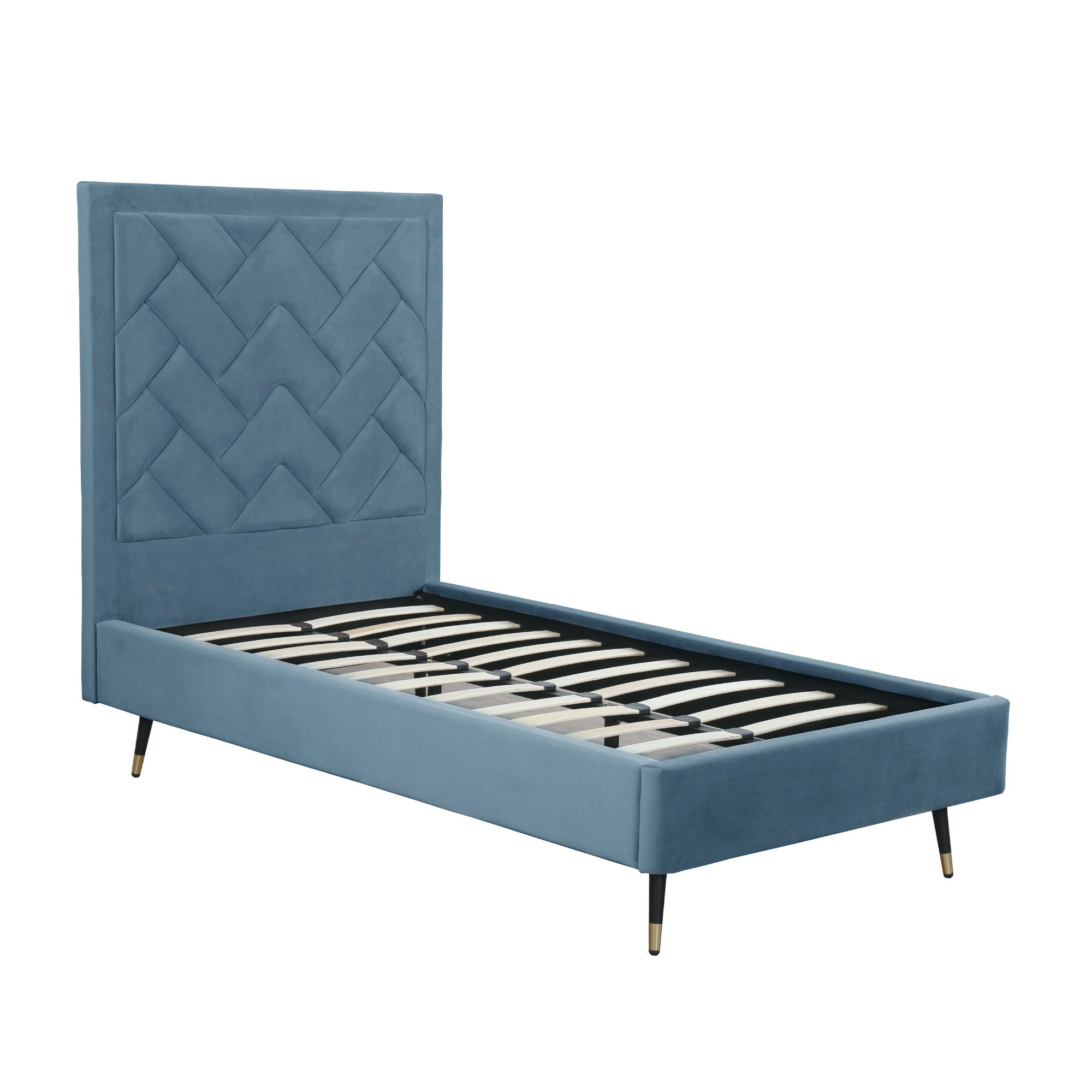 Crosby - Bed With Upholstered Headboard And Slats