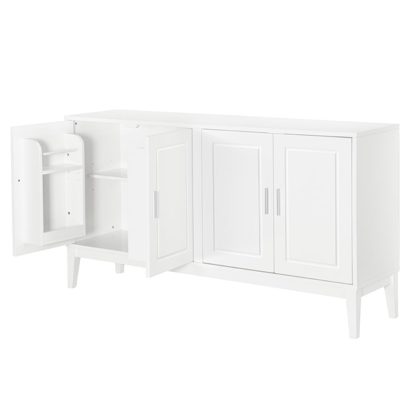 4 Door Sideboard Storage Cabinet With Door Shelf