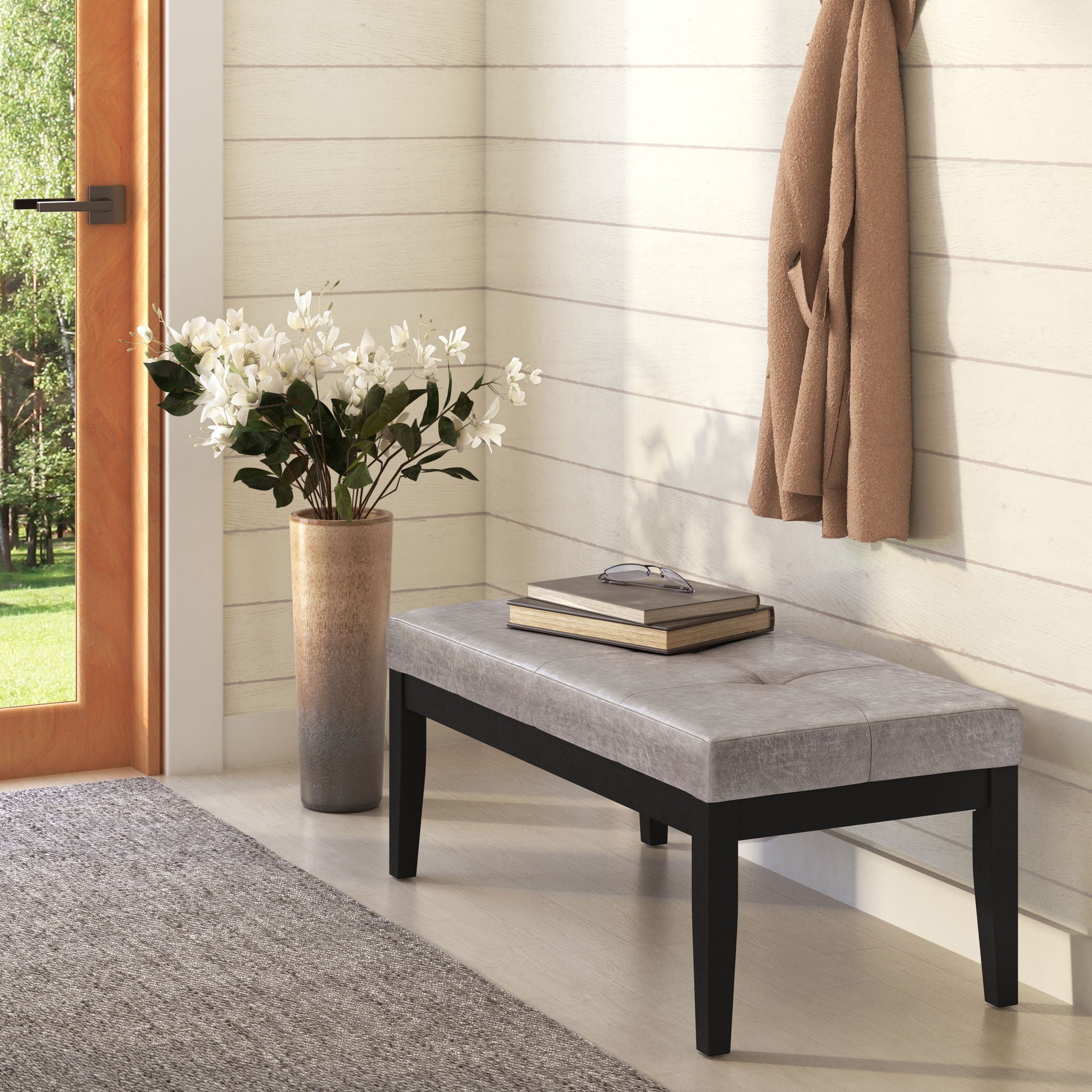 Lacey - Upholstered Tufted Ottoman Bench - Best Buy Furniture