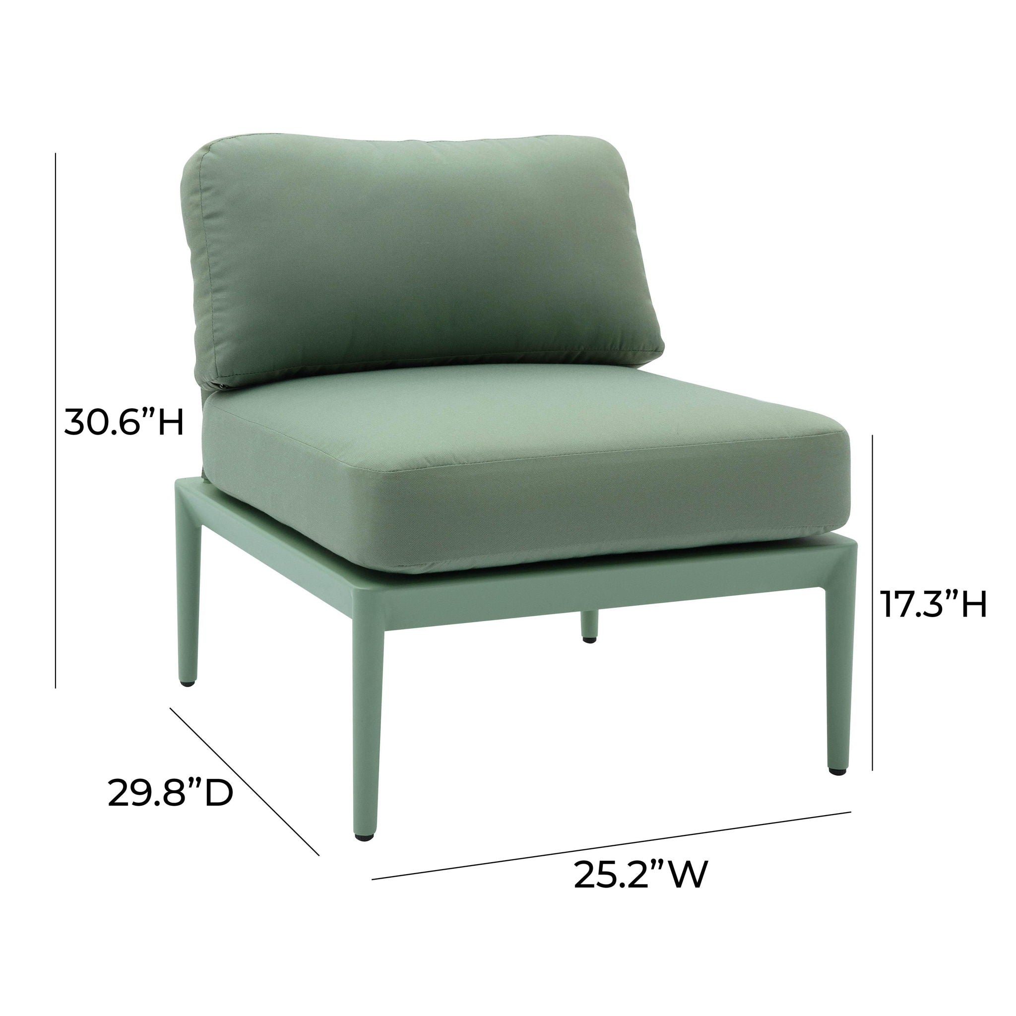 Kapri - Modular Outdoor Armless Chair