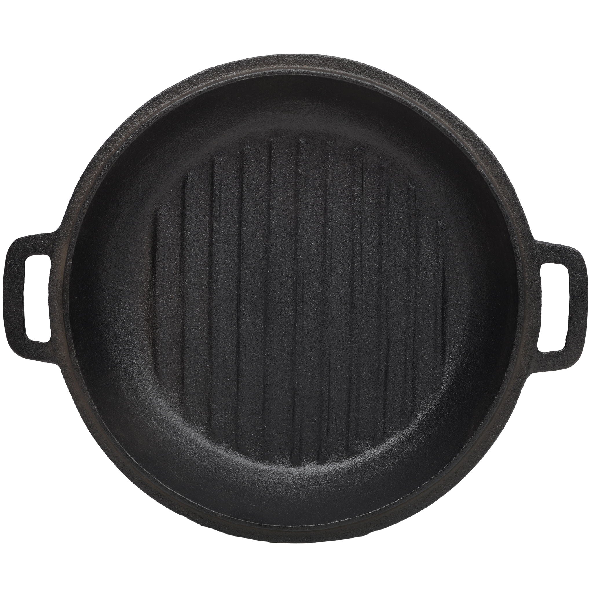 Pre-Seasoned 3 In 1 Cast Dutch Oven With Skillet Lid, 5 Quart - Black